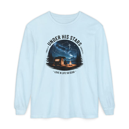 Under His Stars Camping Long Sleeve Tee