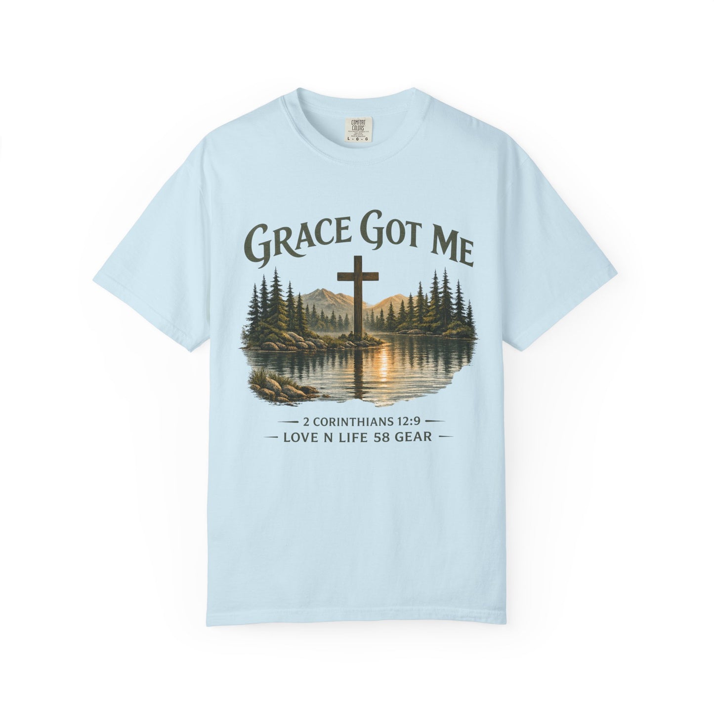 Grace Got Me 2 Corinthians 12:9 Short Sleeve Tee