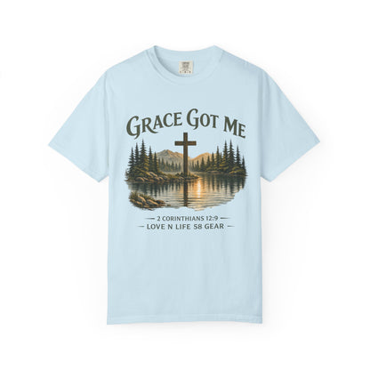 Grace Got Me 2 Corinthians 12:9 Short Sleeve Tee