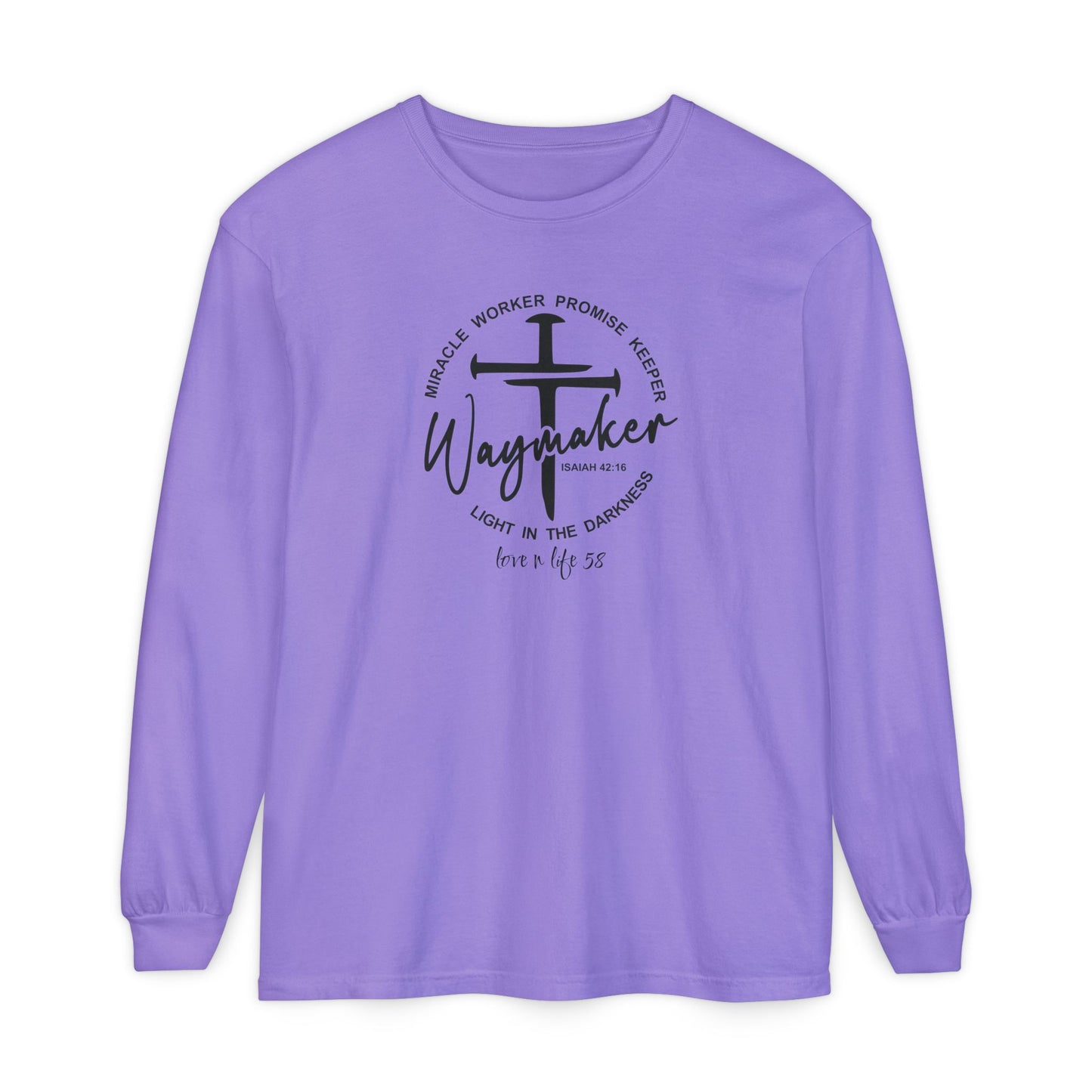 “Waymaker” Tee - Comfort Colors Long Sleeve