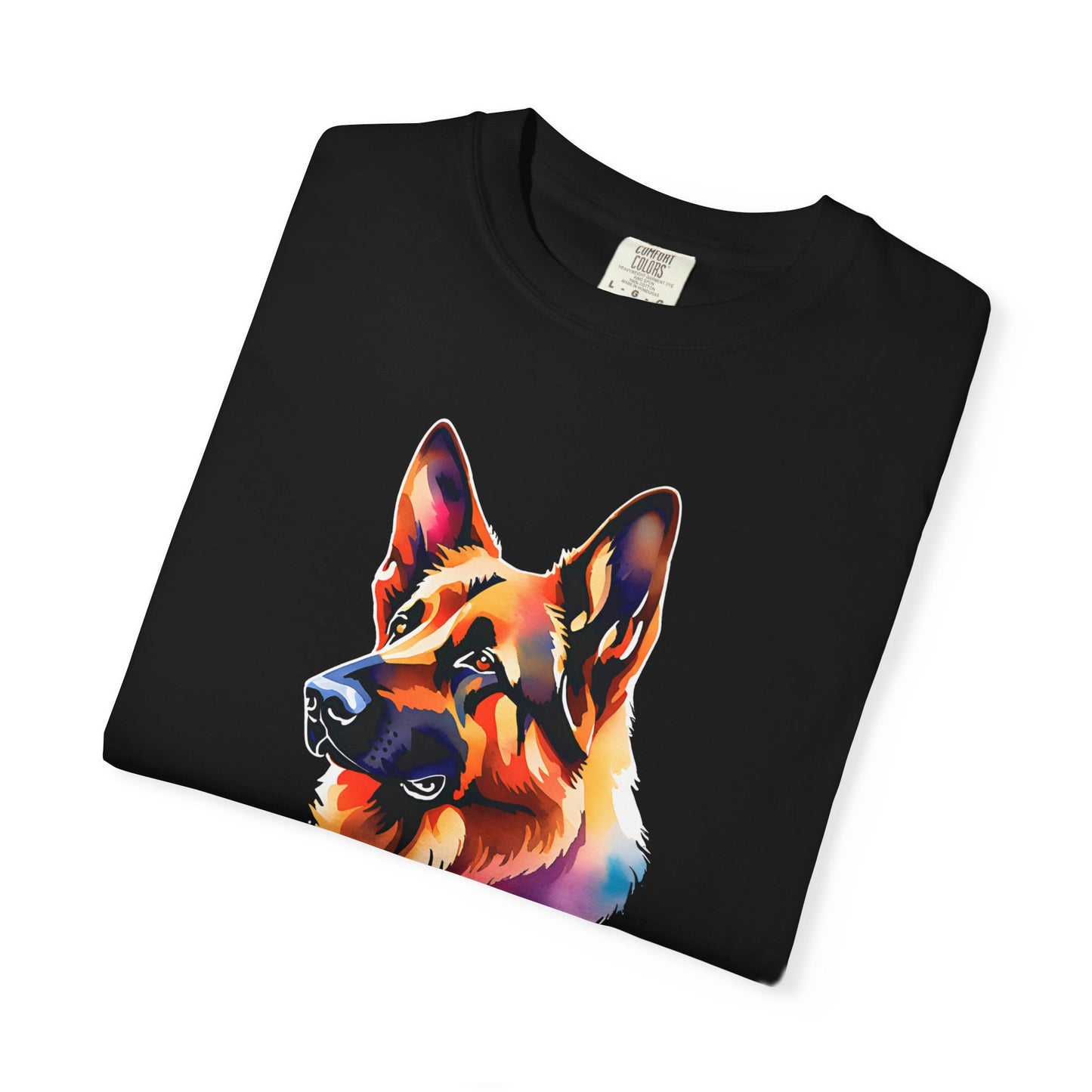 Colorful German Shepherd Tee - Comfort Colors