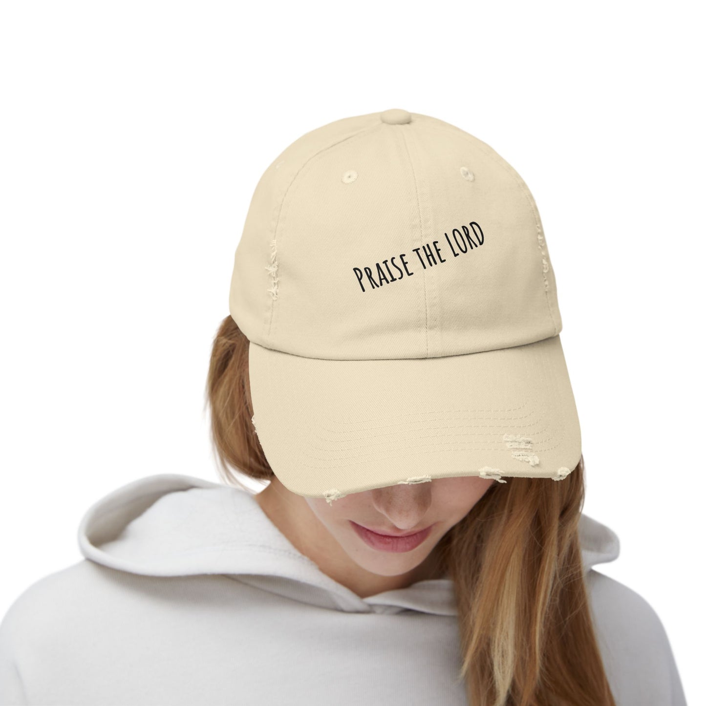 'Praise the Lord' - Distressed Hat