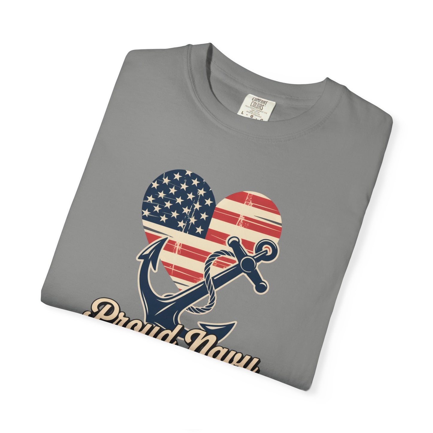 Proud Navy Grammy Tee Comfort Colors