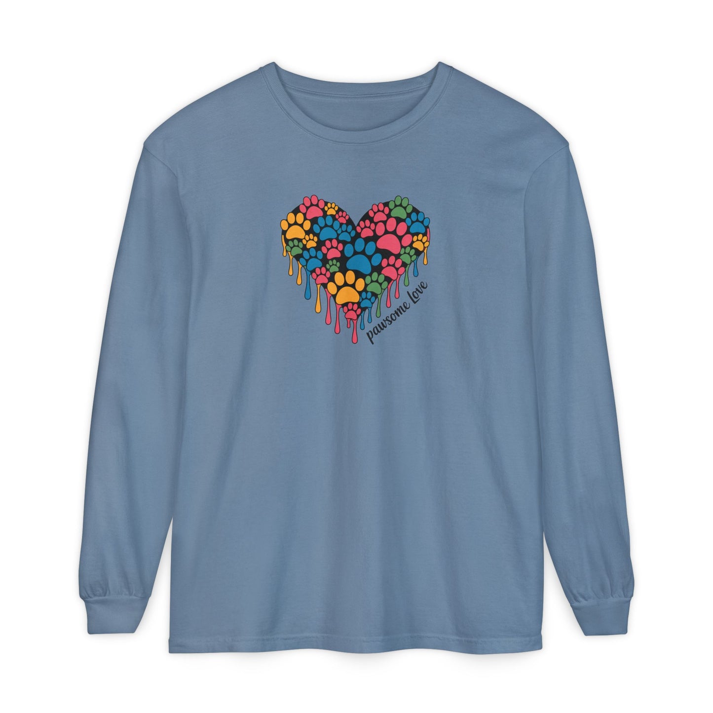 Pawsome Love Tee - Comfort Colors long sleeve