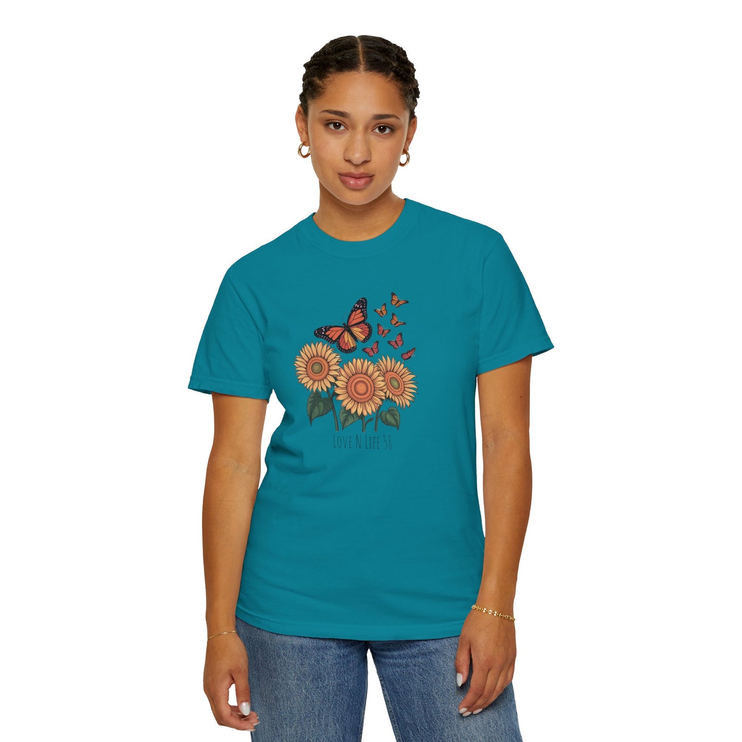 Sunflowers and Butterflies - Comfort Colors