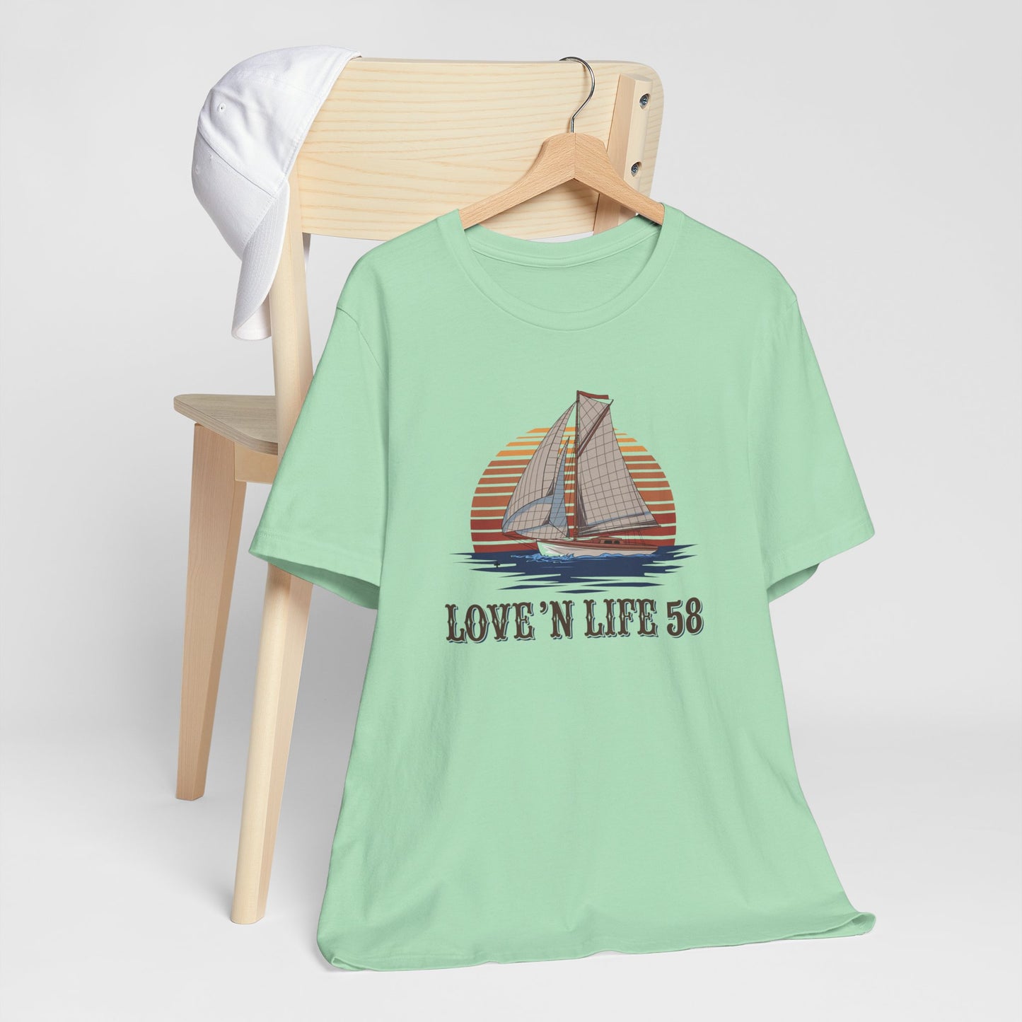 Vintage Sailing - LoveNLife58 Tee - Bella Canvas 3001