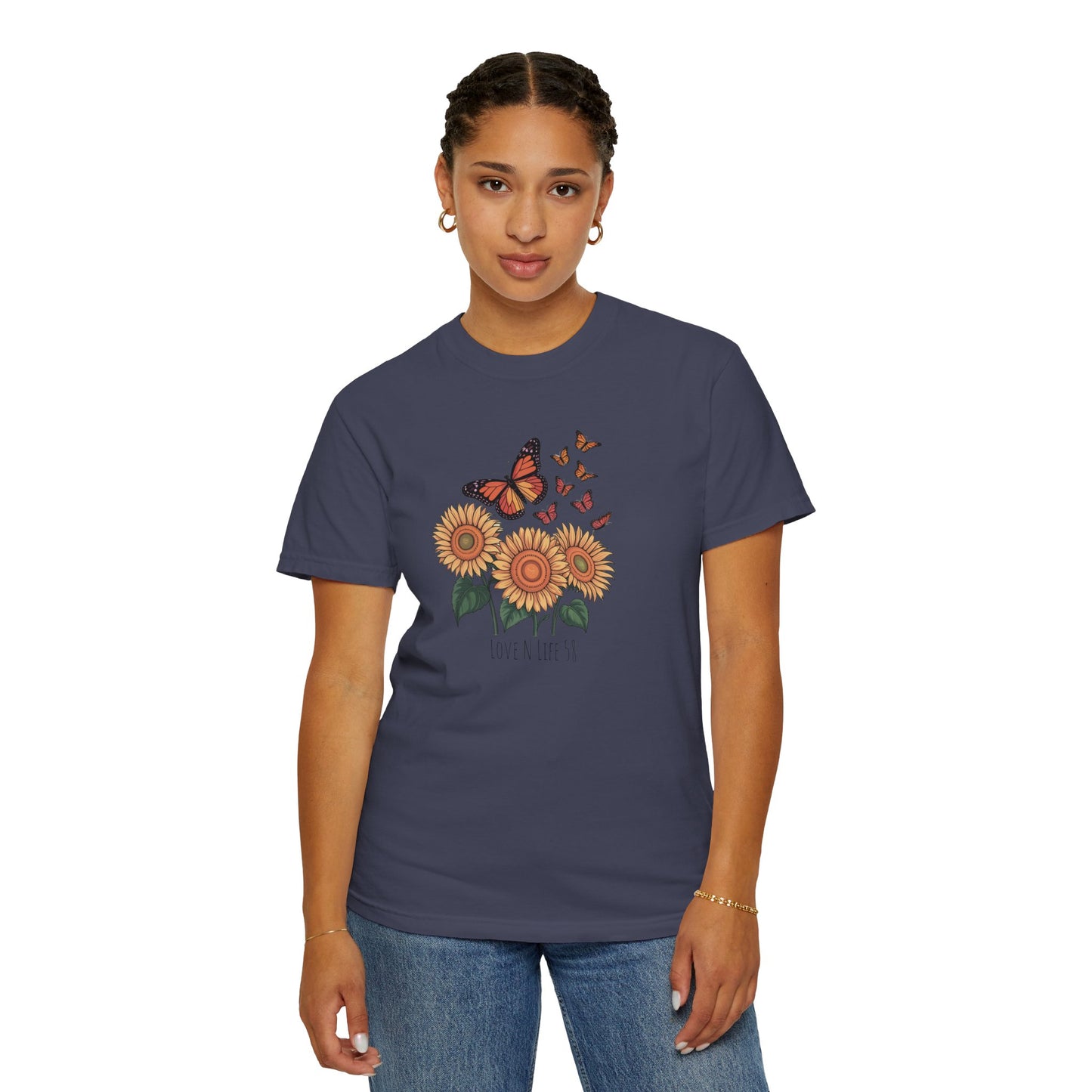 Sunflowers and Butterflies - Comfort Colors
