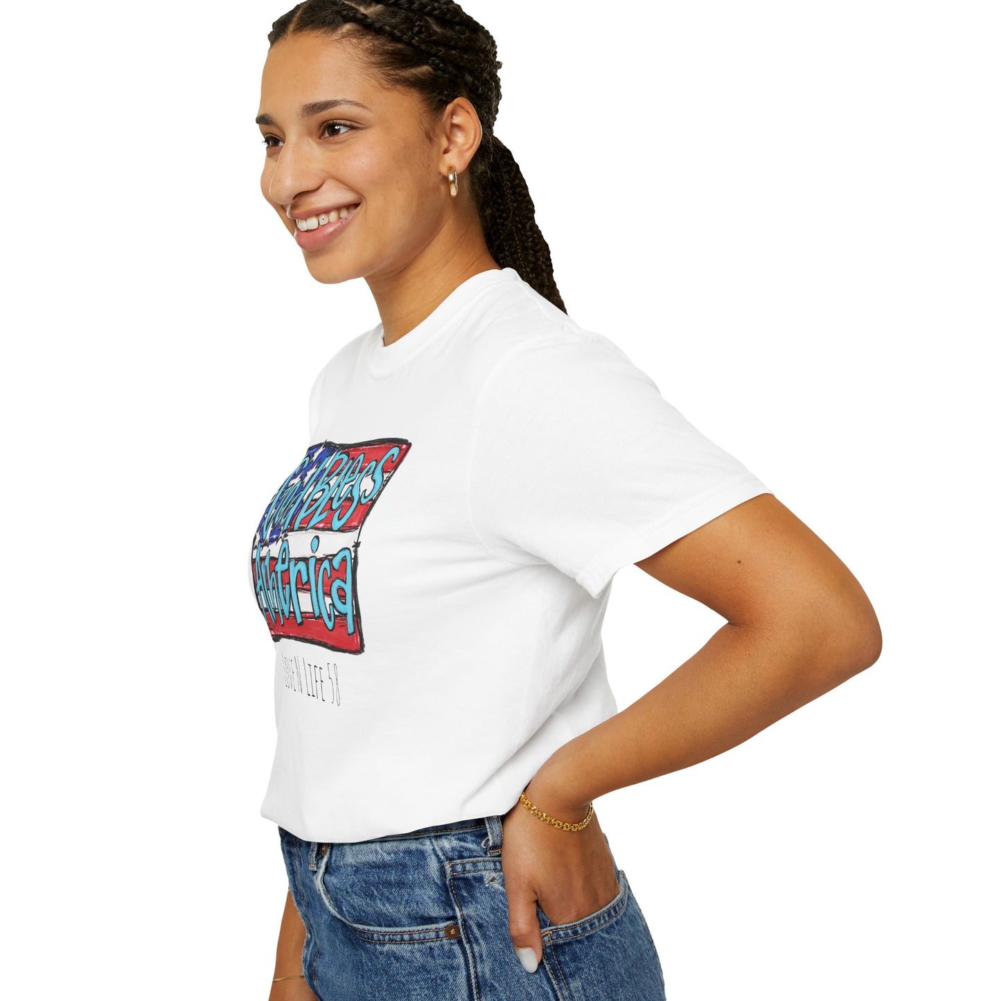 God Bless America Tee -Comfort Colors