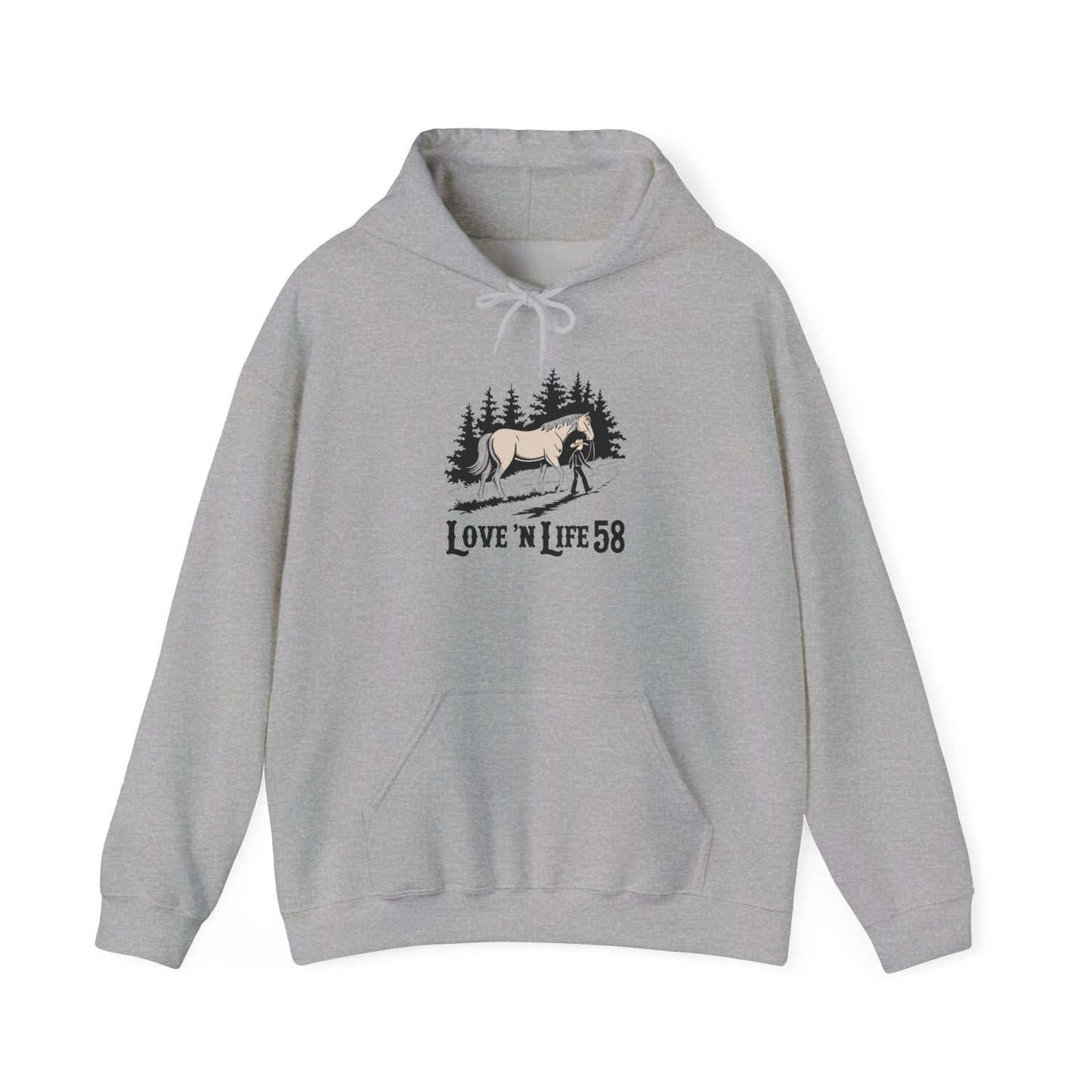 LoveNLife58 Horse and Rider - Hoodie