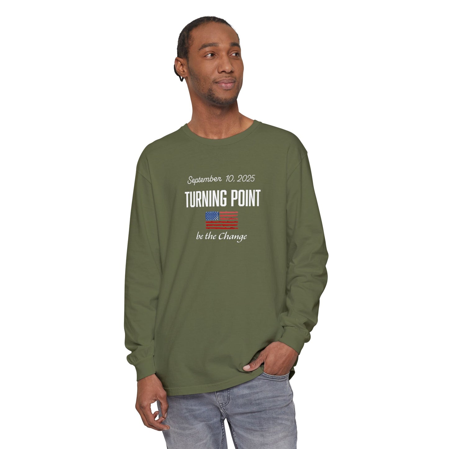 Turning Point Be the Change Long Sleeve Tee - Comfort Colors