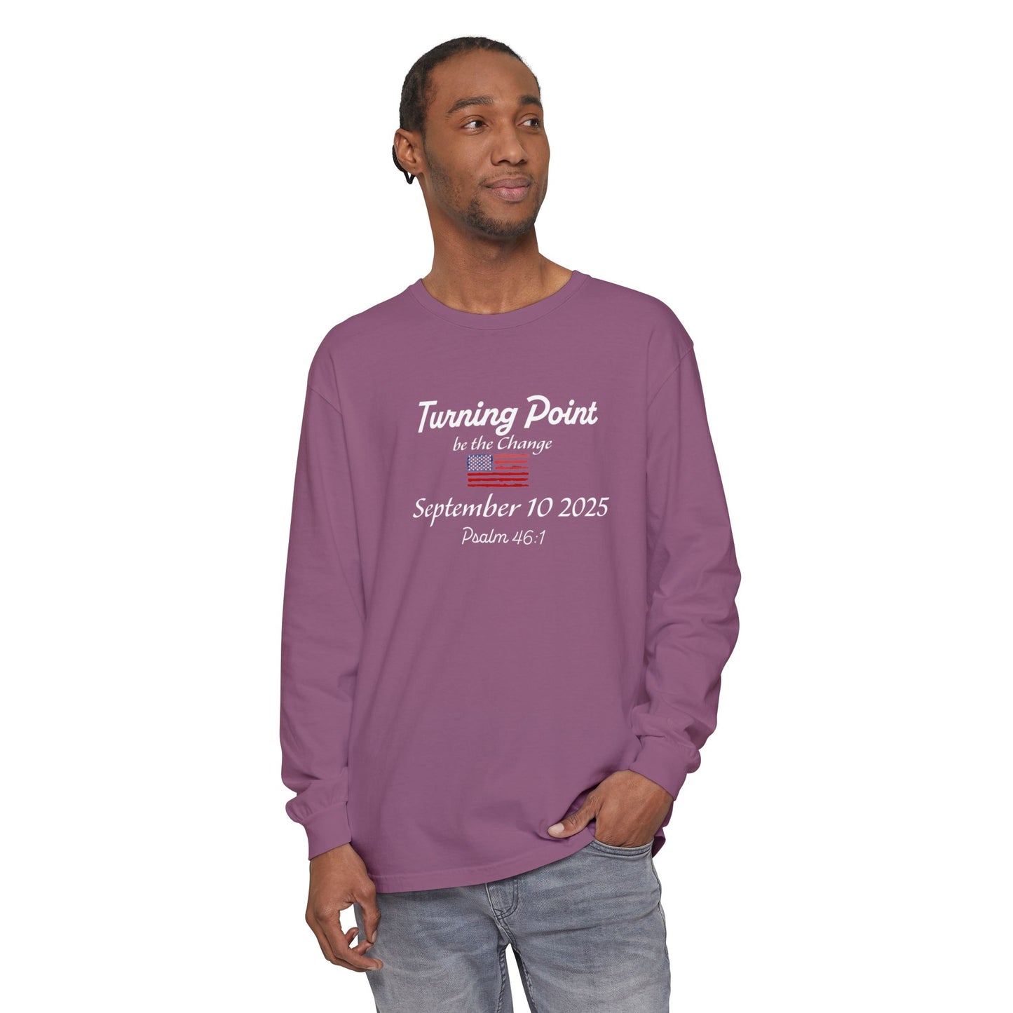 Turning Point Be the Change Long Sleeve Tee - Comfort Colors