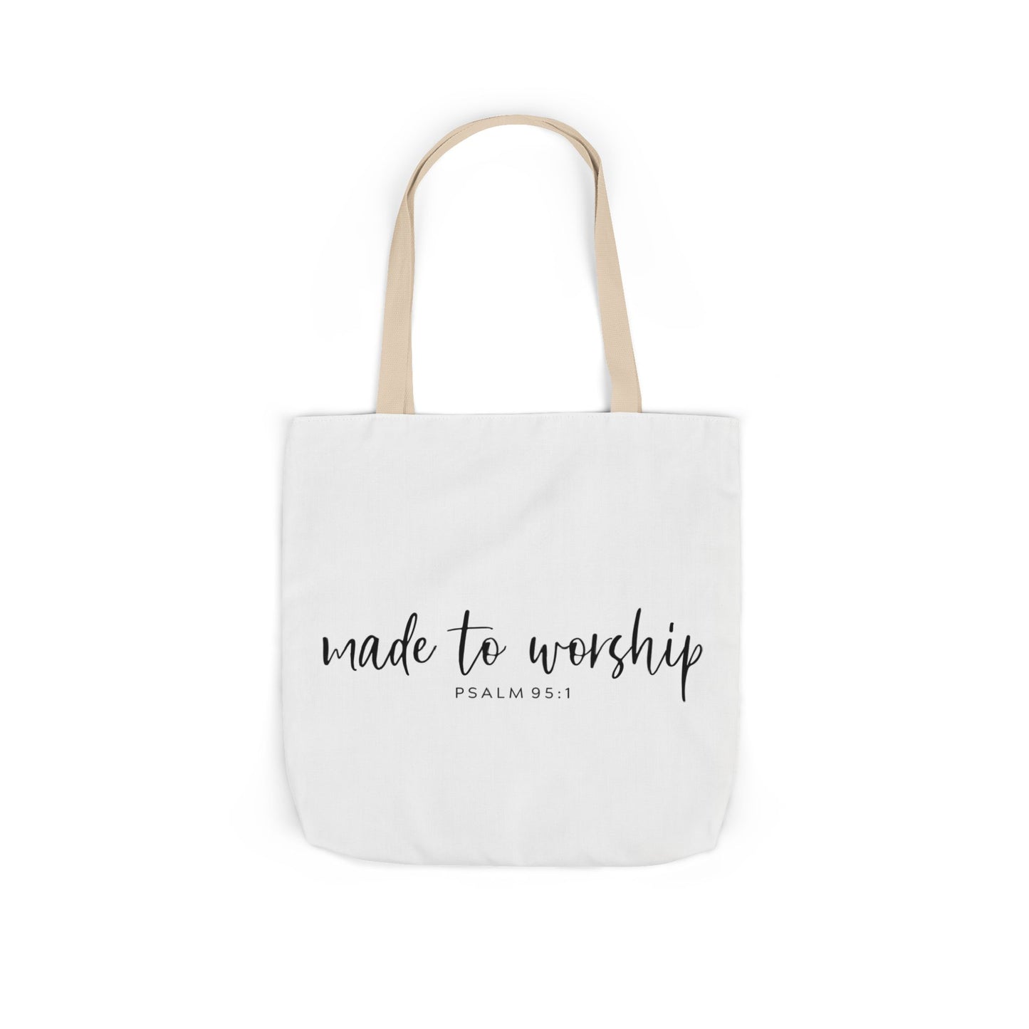 Inspirational Canvas Tote Bag - Faithful Design, Jesus Quote