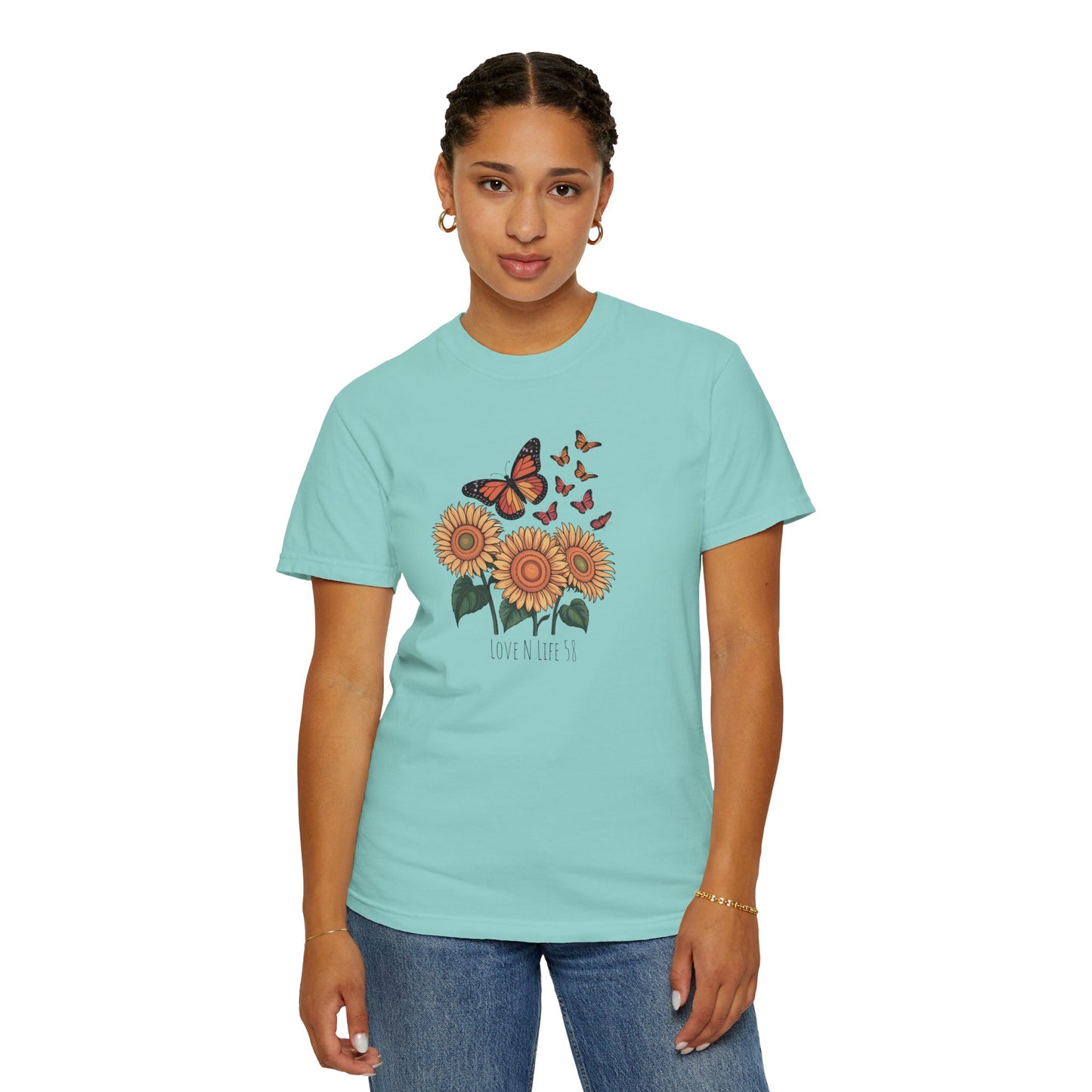 Sunflowers and Butterflies - Comfort Colors