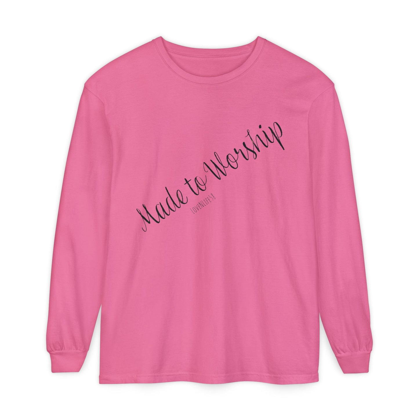 Made to Worship-Long Sleeve Tee - Comfort Colors