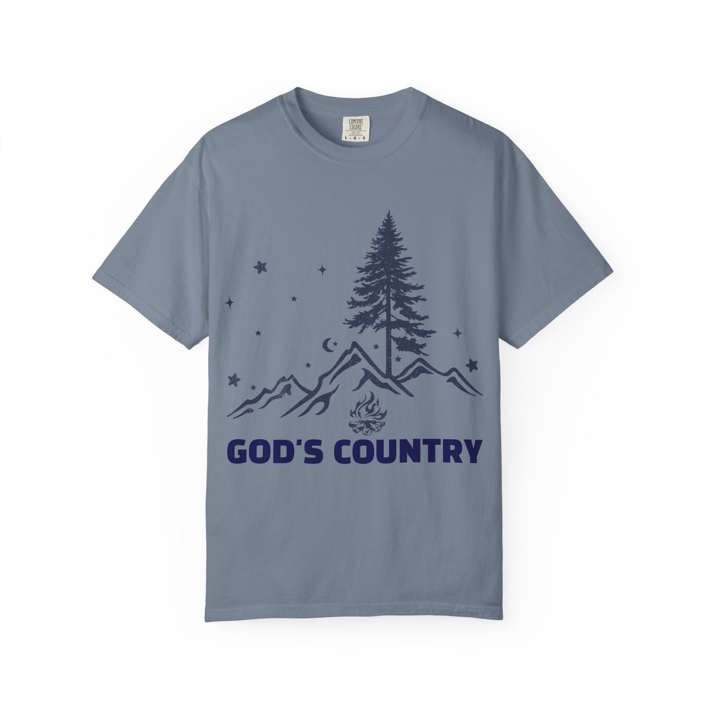God’s Country Mountain Short Sleeve Tee — Outdoor Christian Graphic Tee