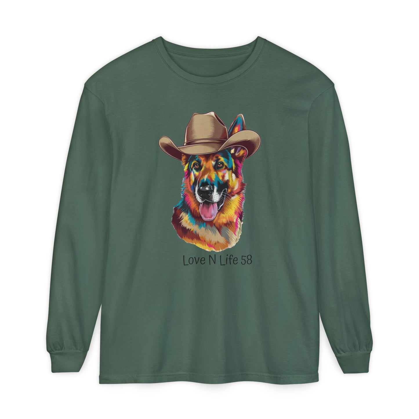 German Shepard Tee- Comfort Colors Long Sleeve