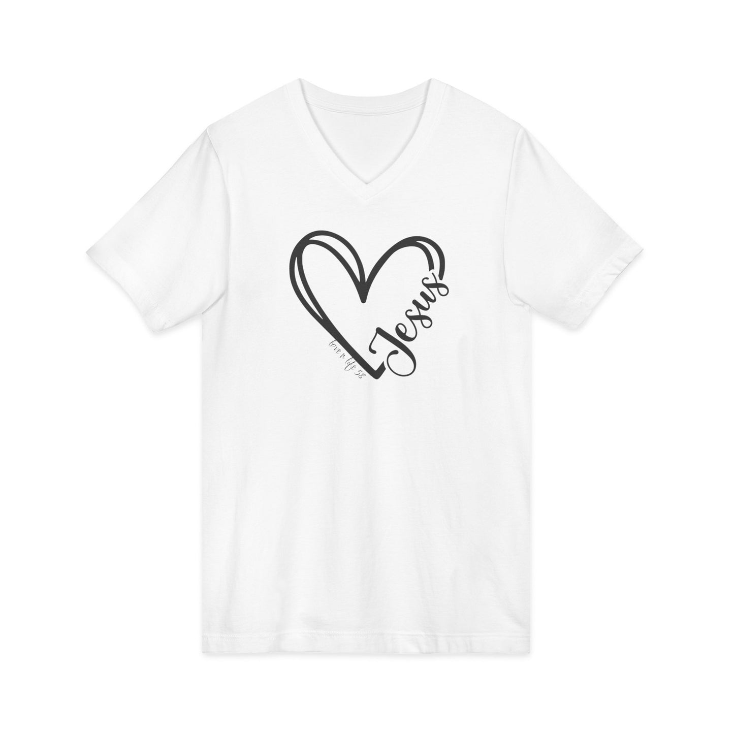 JESUS Heart Tee - V- Neck