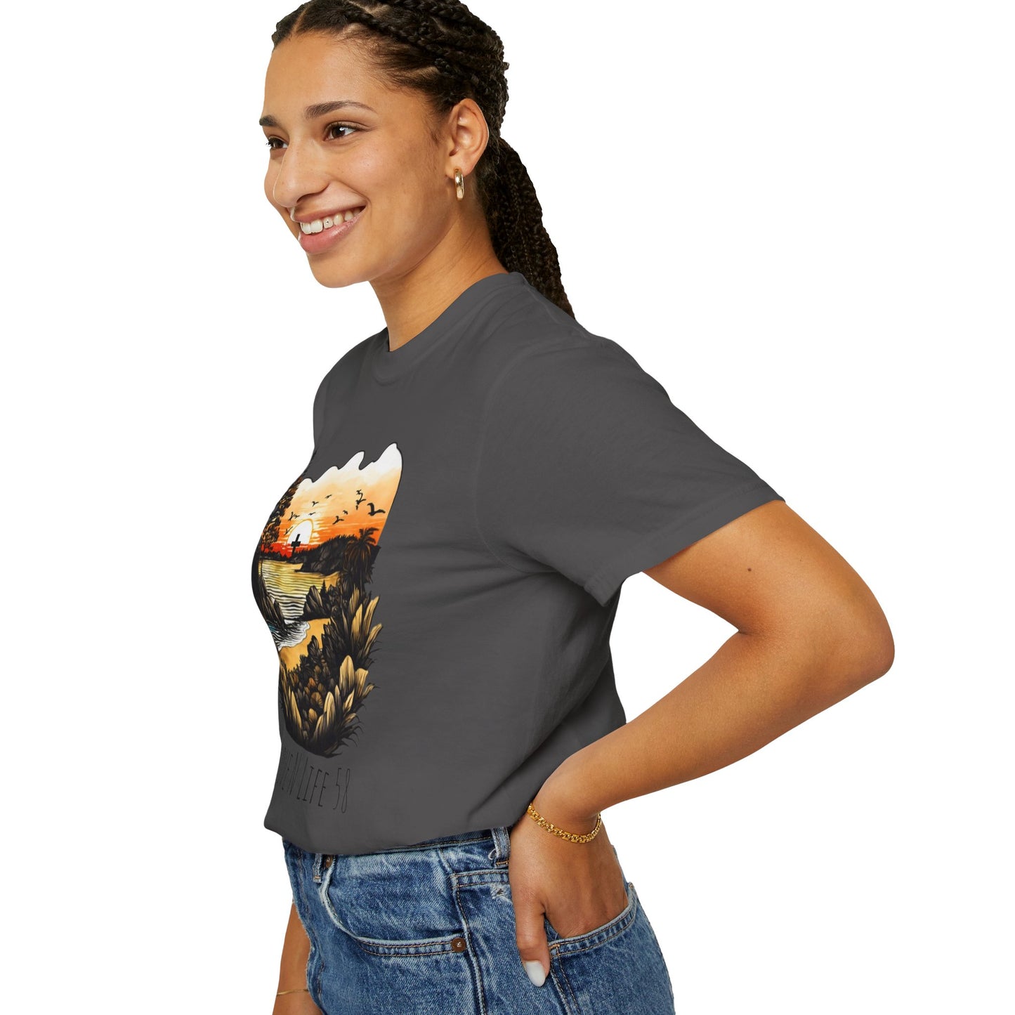 Love N Life Sunset Cross Tee - Color Comforts