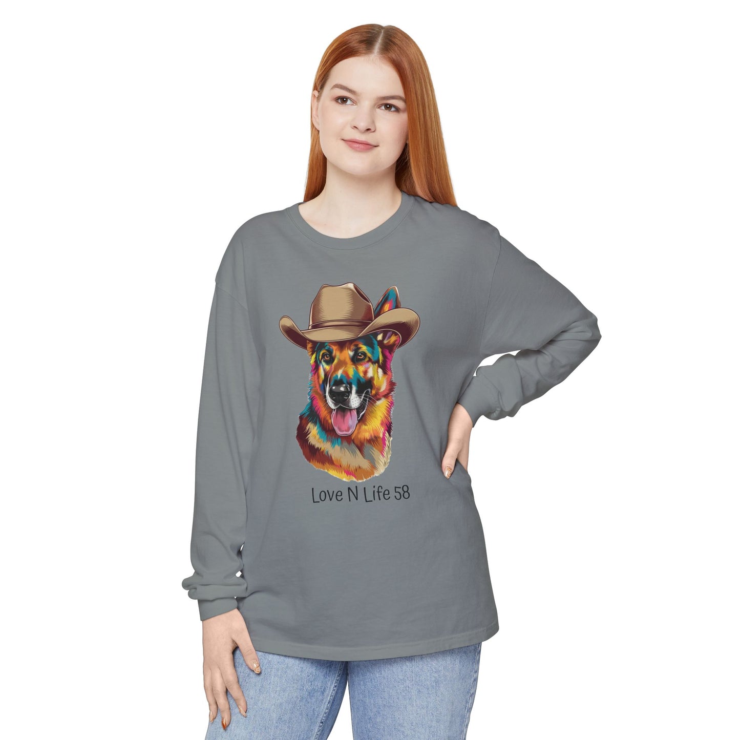 German Shepard Tee- Comfort Colors Long Sleeve
