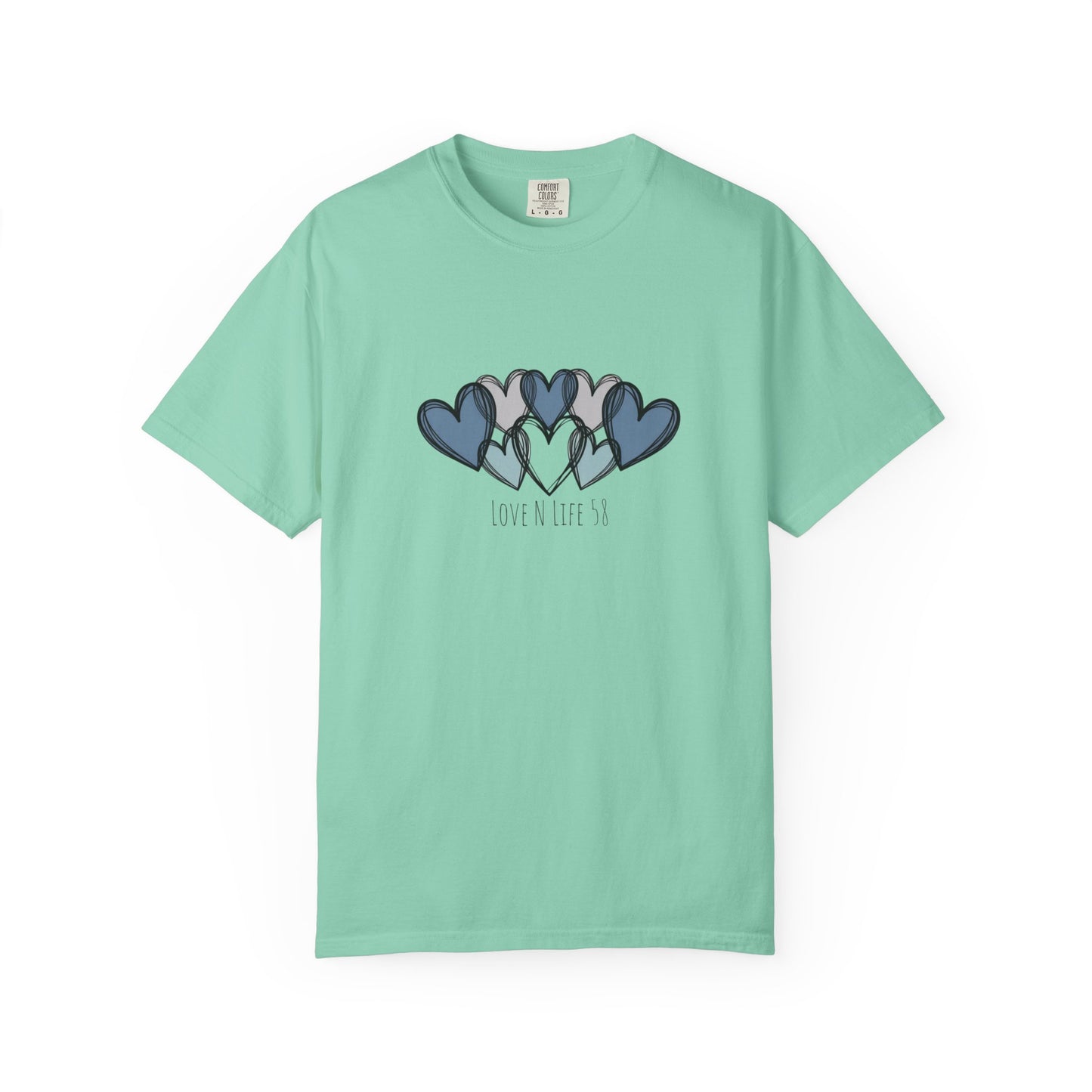 Hearts Love N Life 58 Tee - Comfort Colors