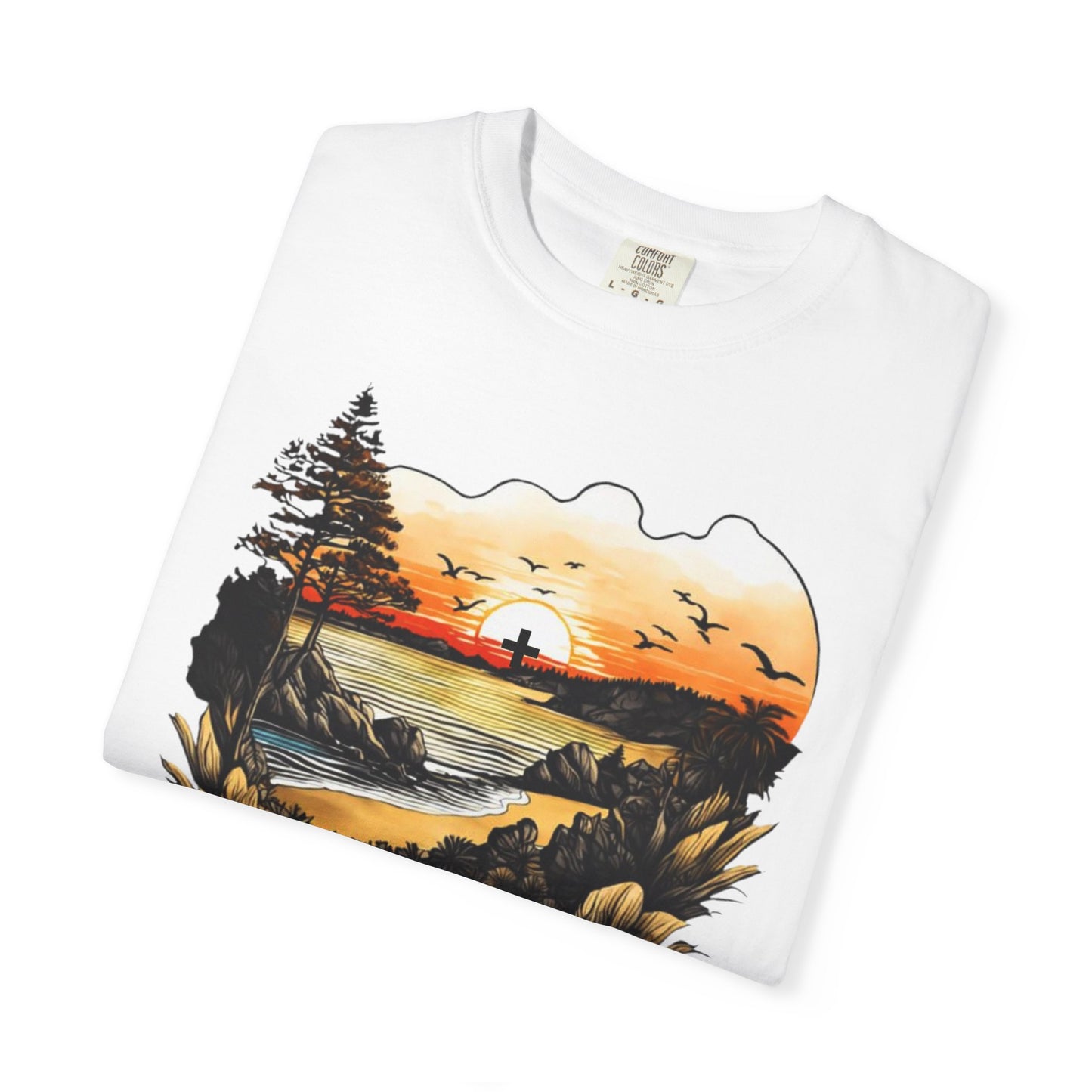 Love N Life Sunset Cross Tee - Color Comforts