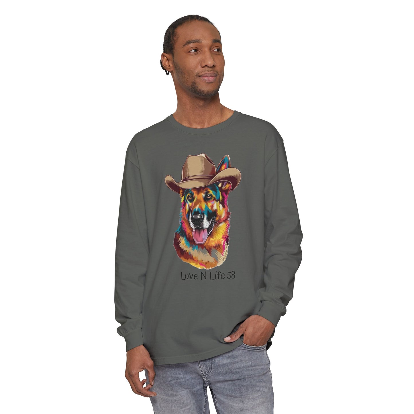 German Shepard Tee- Comfort Colors Long Sleeve