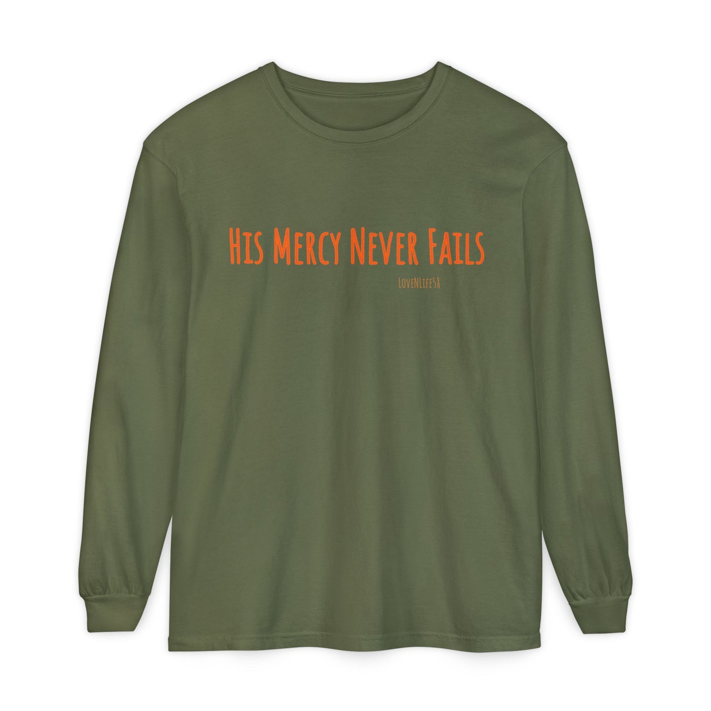 His Mercy Never Fails Long Sleeve Tee