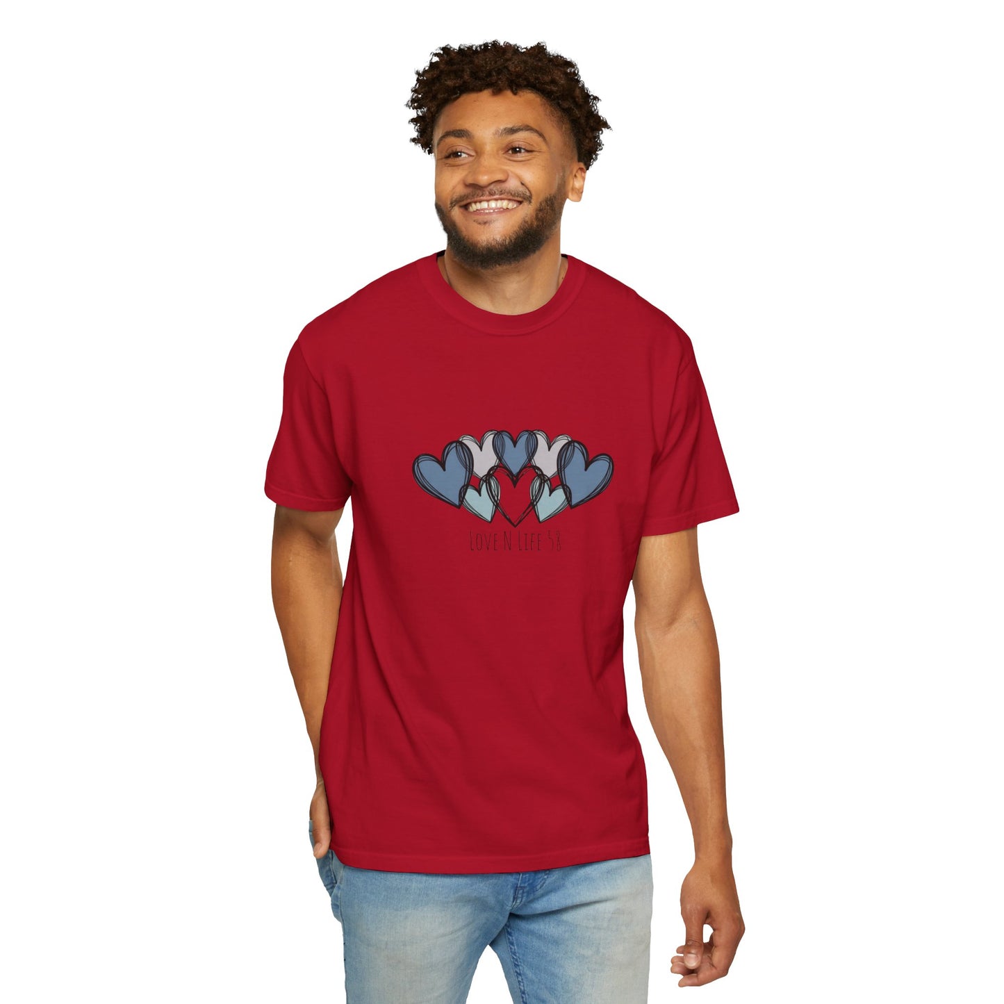 Hearts Love N Life 58 Tee - Comfort Colors