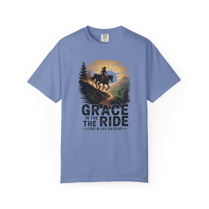 Grace In The Ride Cowgirl Short Sleeve Tee — Western Horseback