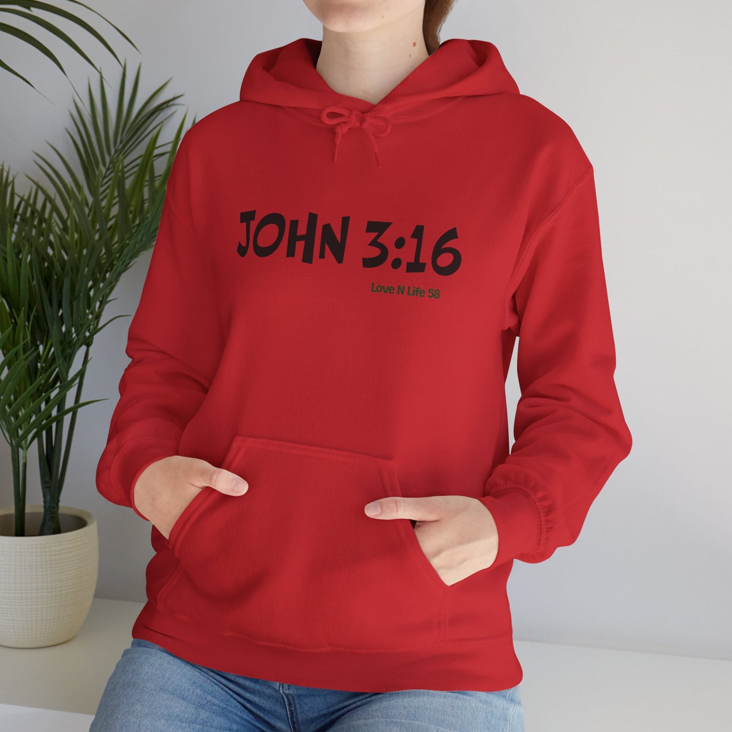 John 3:16  Hoodie Pullover