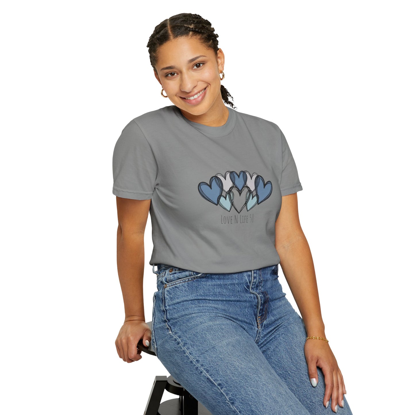 Hearts Love N Life 58 Tee - Comfort Colors