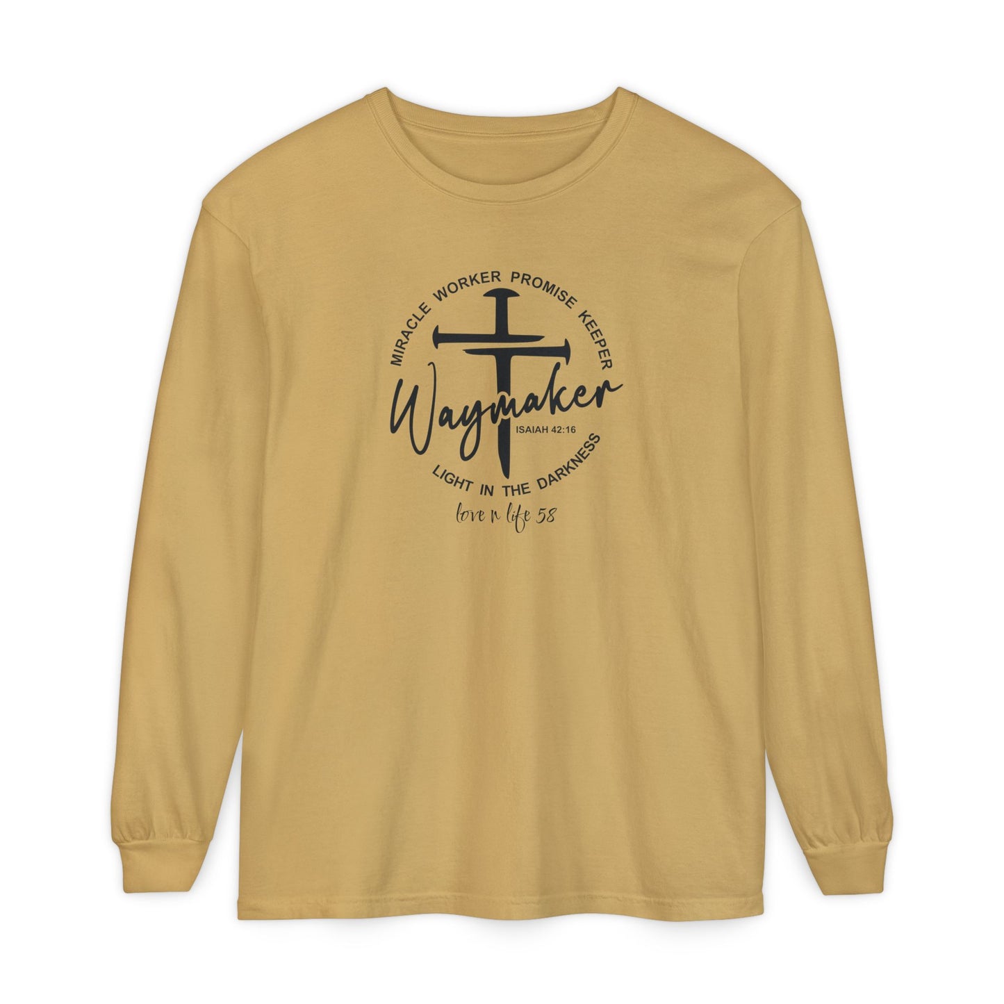 “Waymaker” Tee - Comfort Colors Long Sleeve