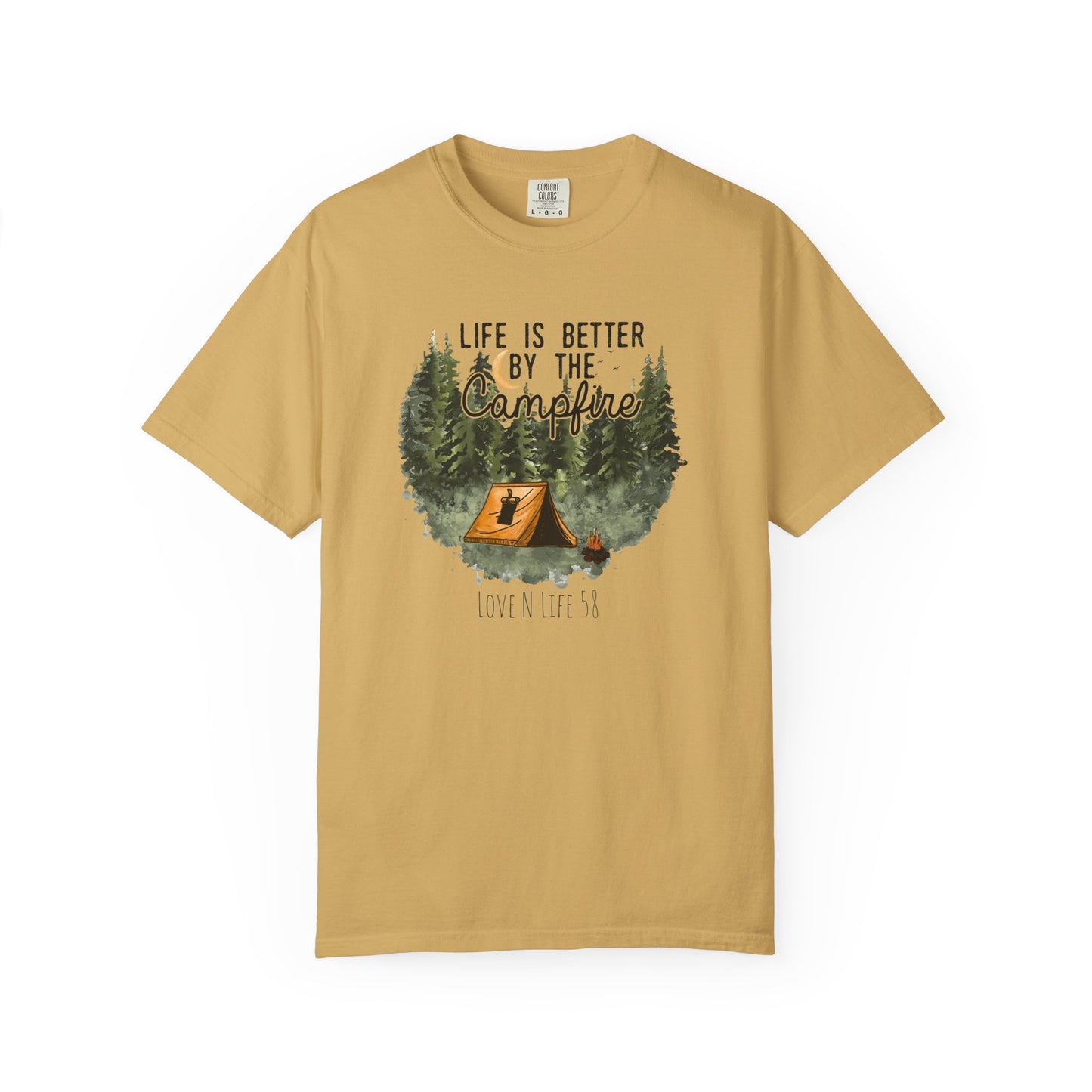 Life is Better by the Campfire Tee - Comfort Colors