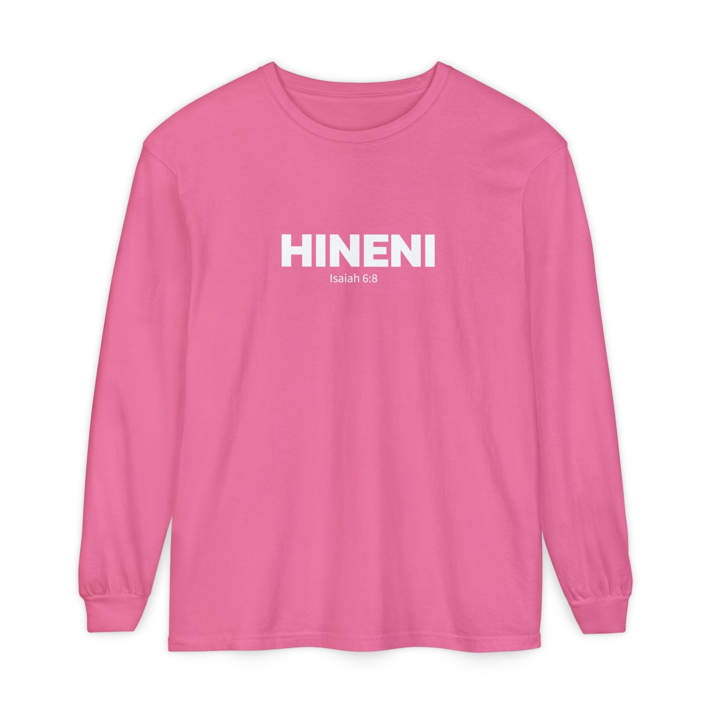 HINENI Isaiah 6: 8 Long Sleeve T-Shirt