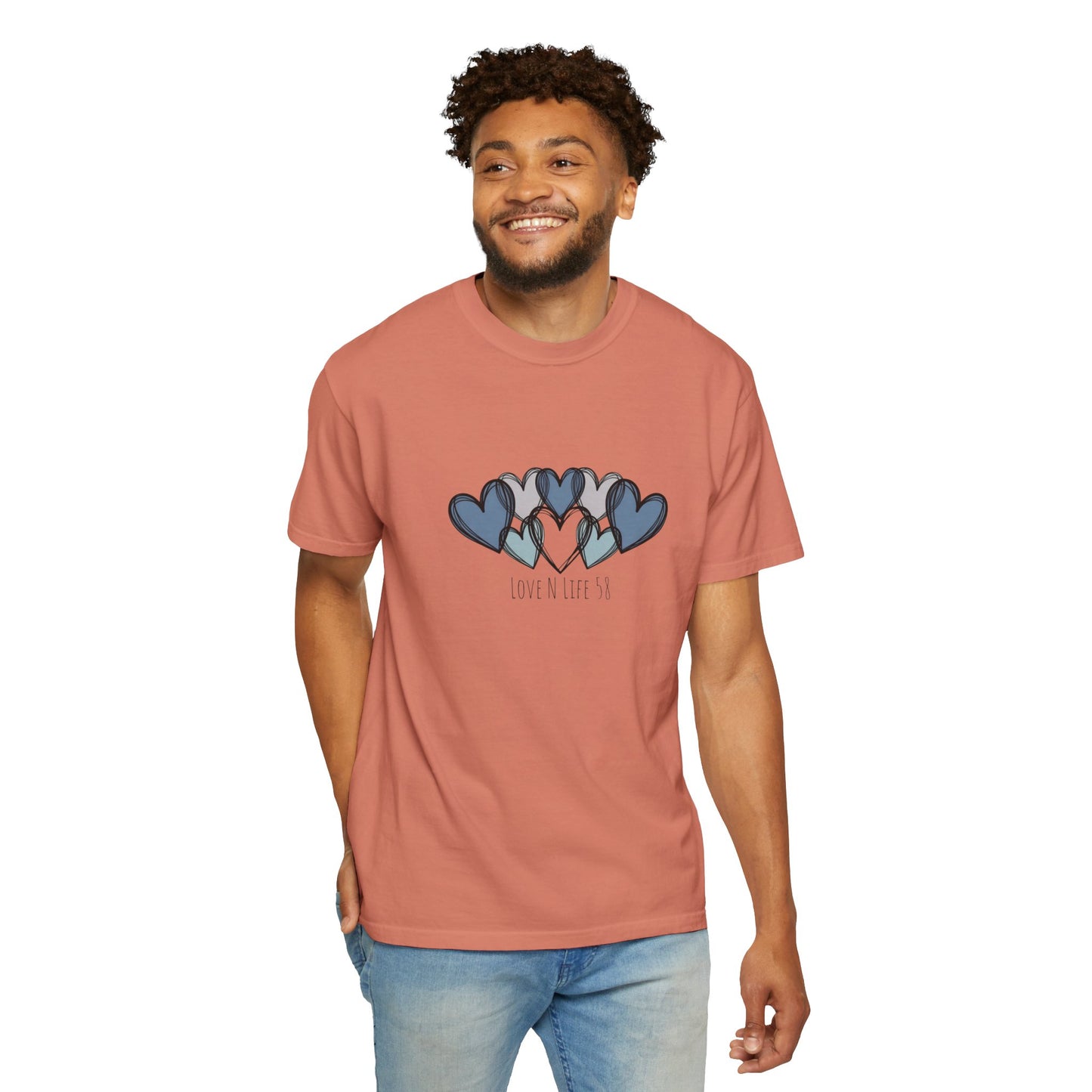 Hearts Love N Life 58 Tee - Comfort Colors