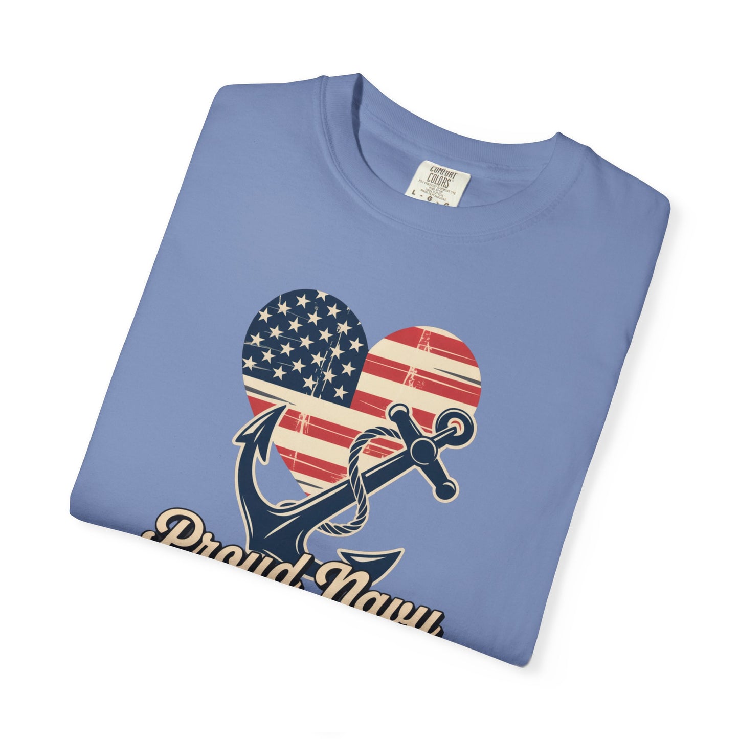 Proud Navy Grammy Tee Comfort Colors
