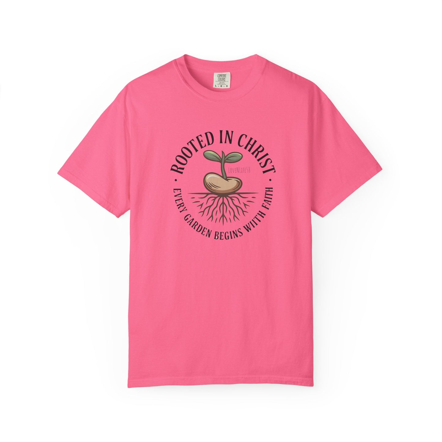 Rooted in Christ Tee - Comfort Colors