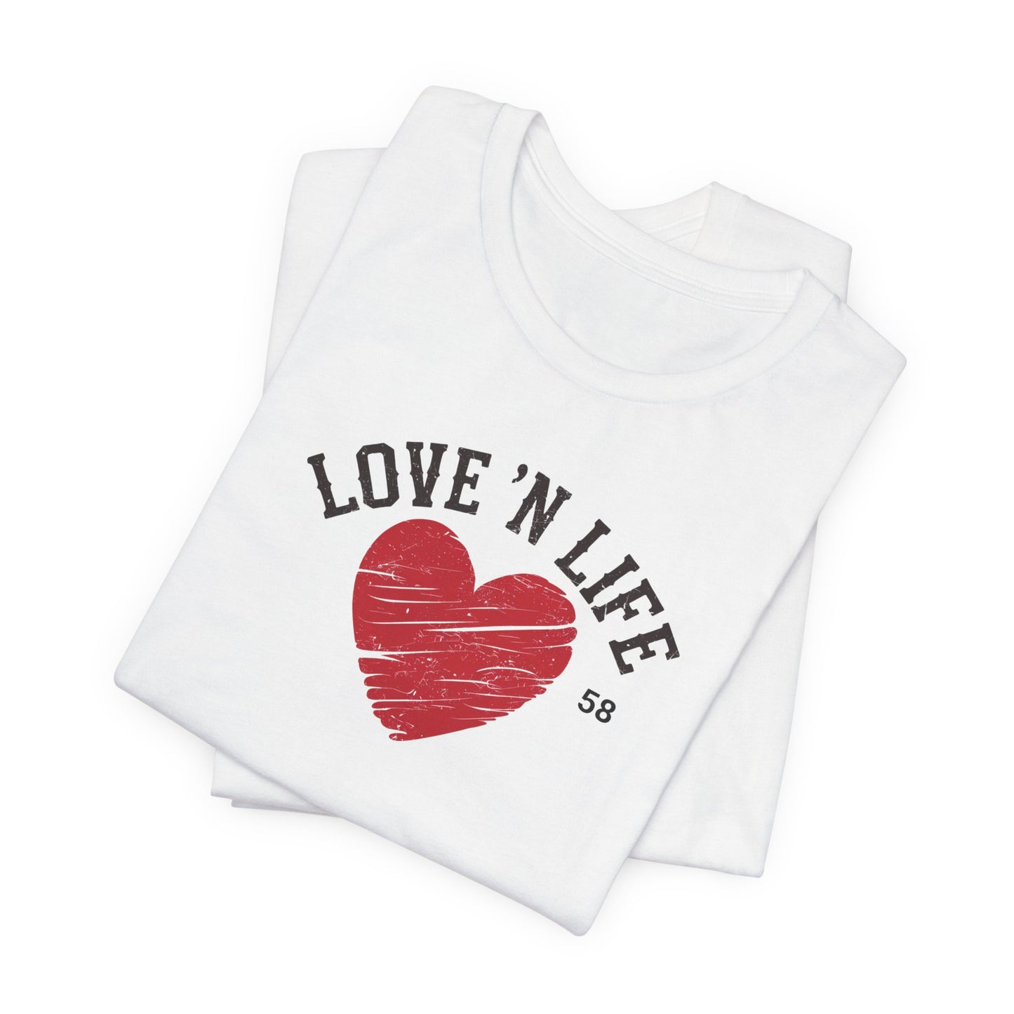Love 'N Life Distressed Heart Tee