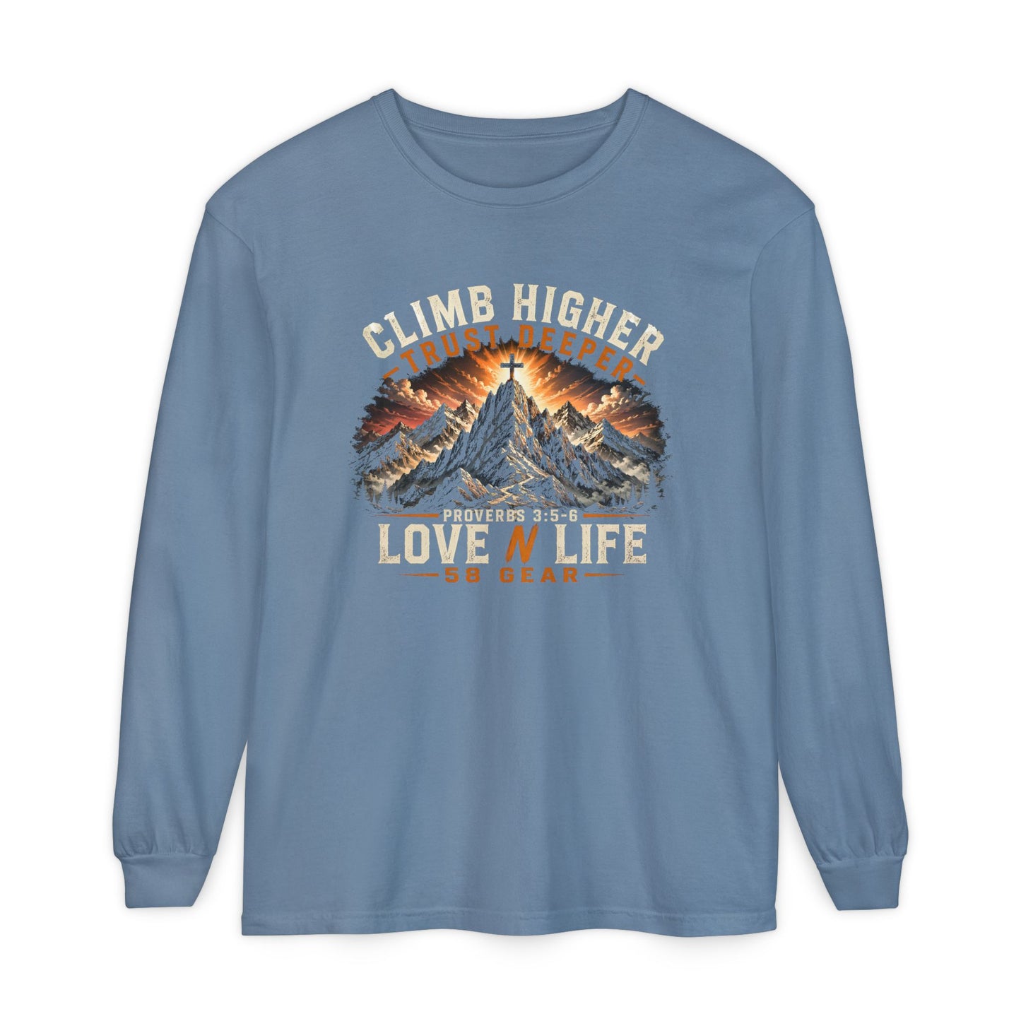 Climb Higher Mountain Long Sleeve Tee