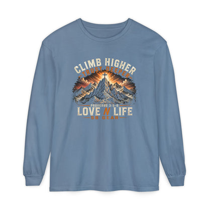 Climb Higher Mountain Long Sleeve Tee
