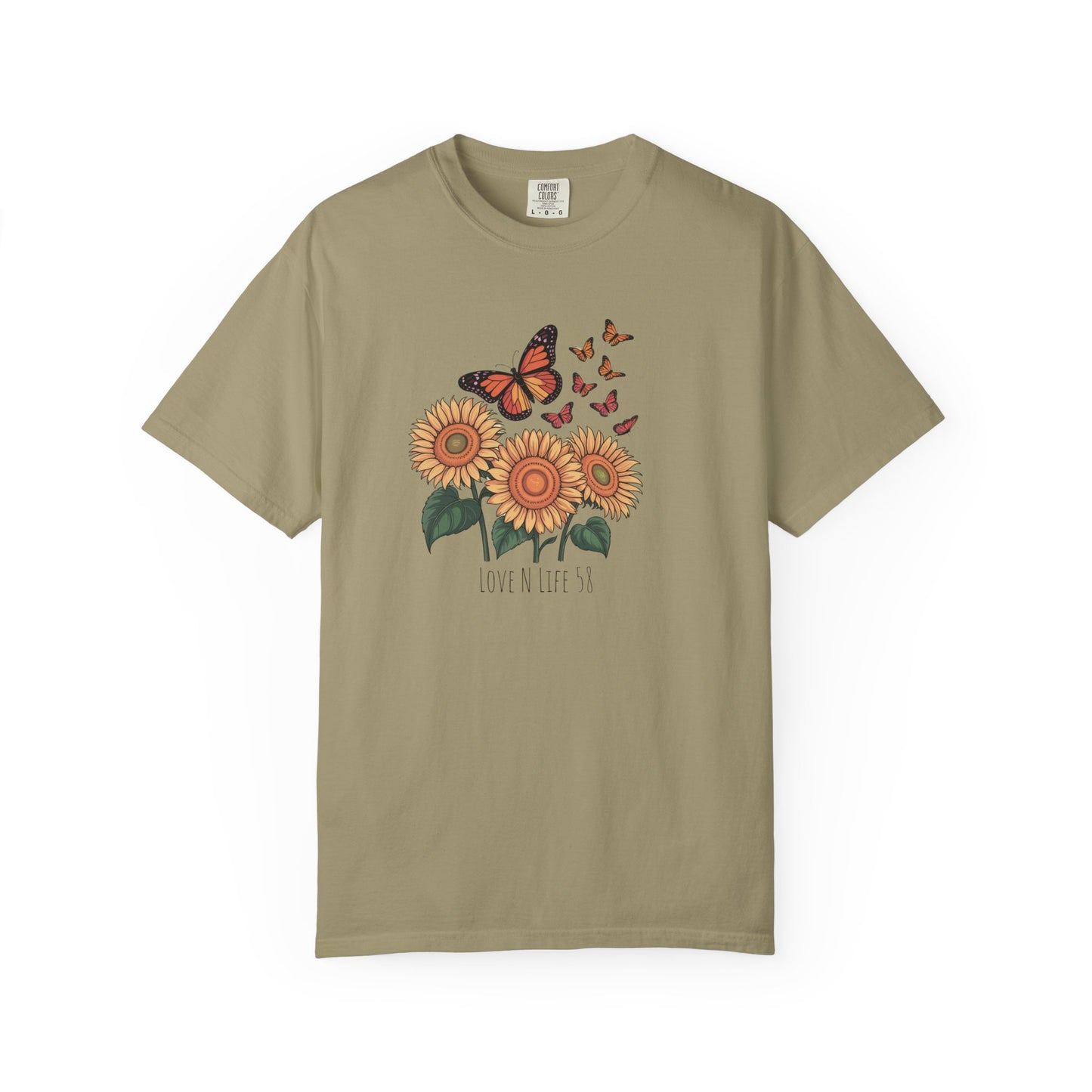 Sunflowers and Butterflies - Comfort Colors