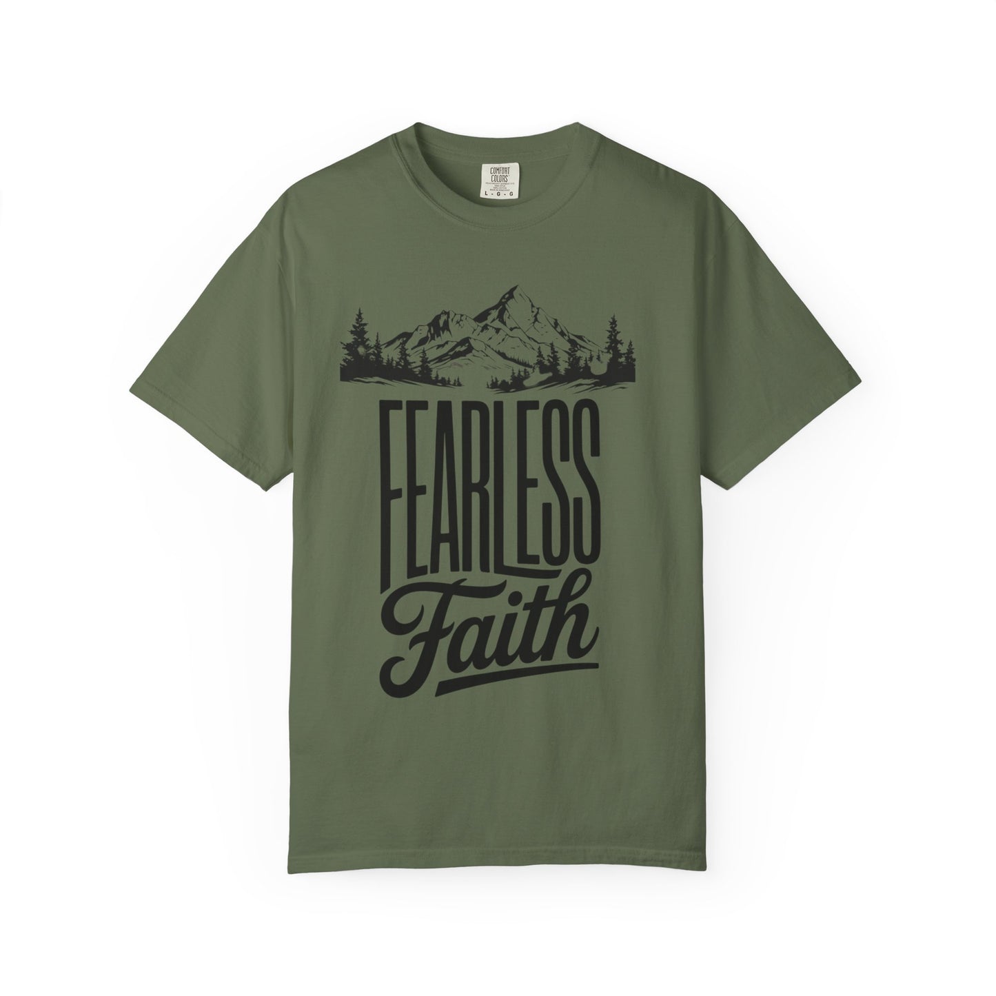 Fearless Faith Mountain Tee — Inspirational Christian Tee