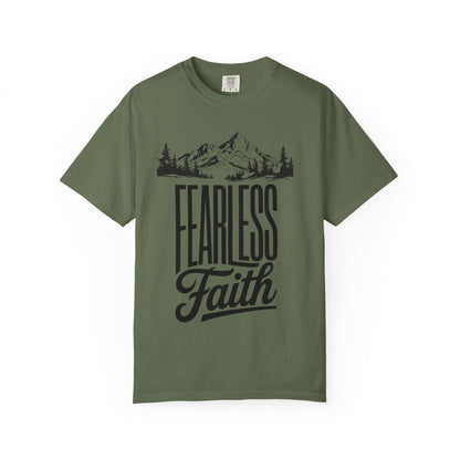 Fearless Faith Mountain Tee — Inspirational Christian Tee