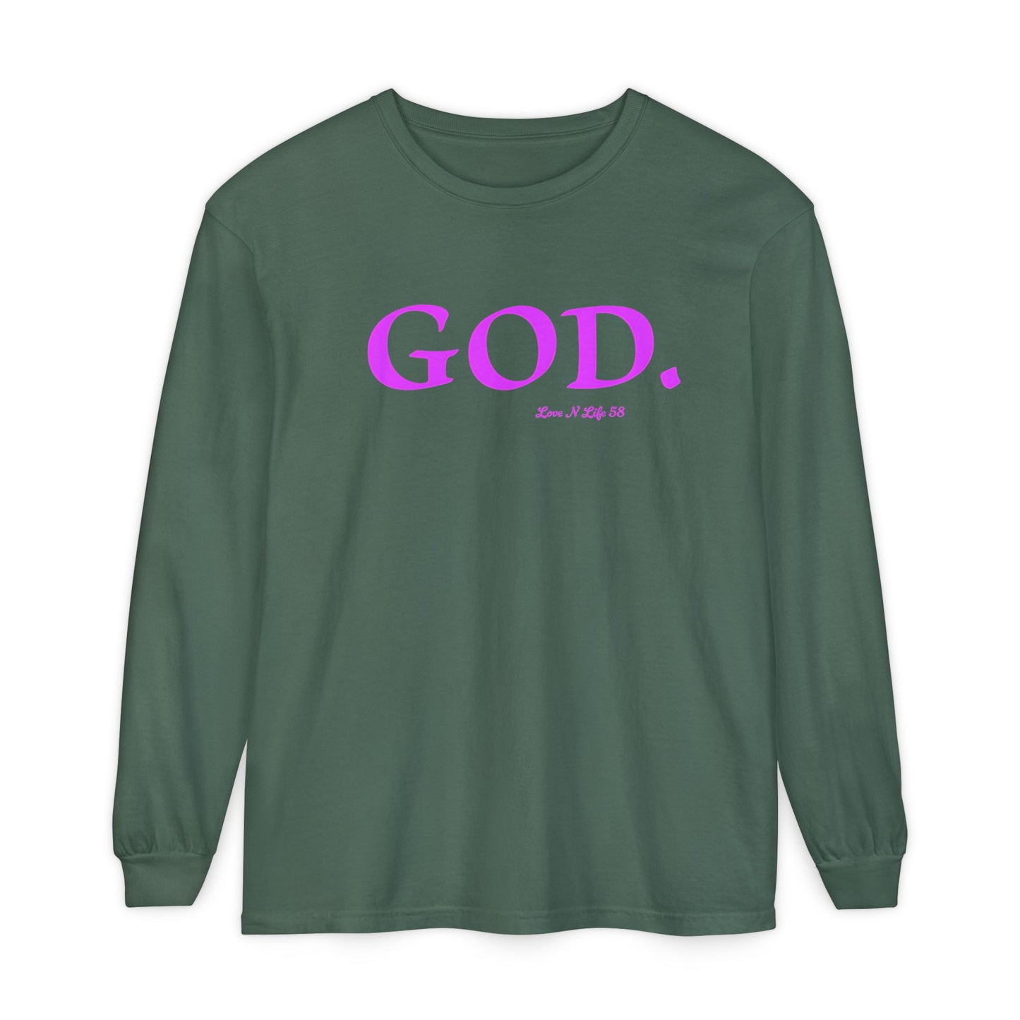 GOD.  Long Sleeve Tee