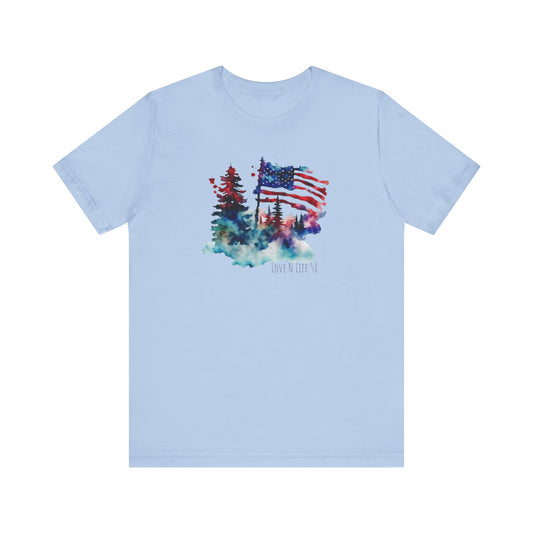 American Flag Patriotic LoveNLife58 - Bella Canvas