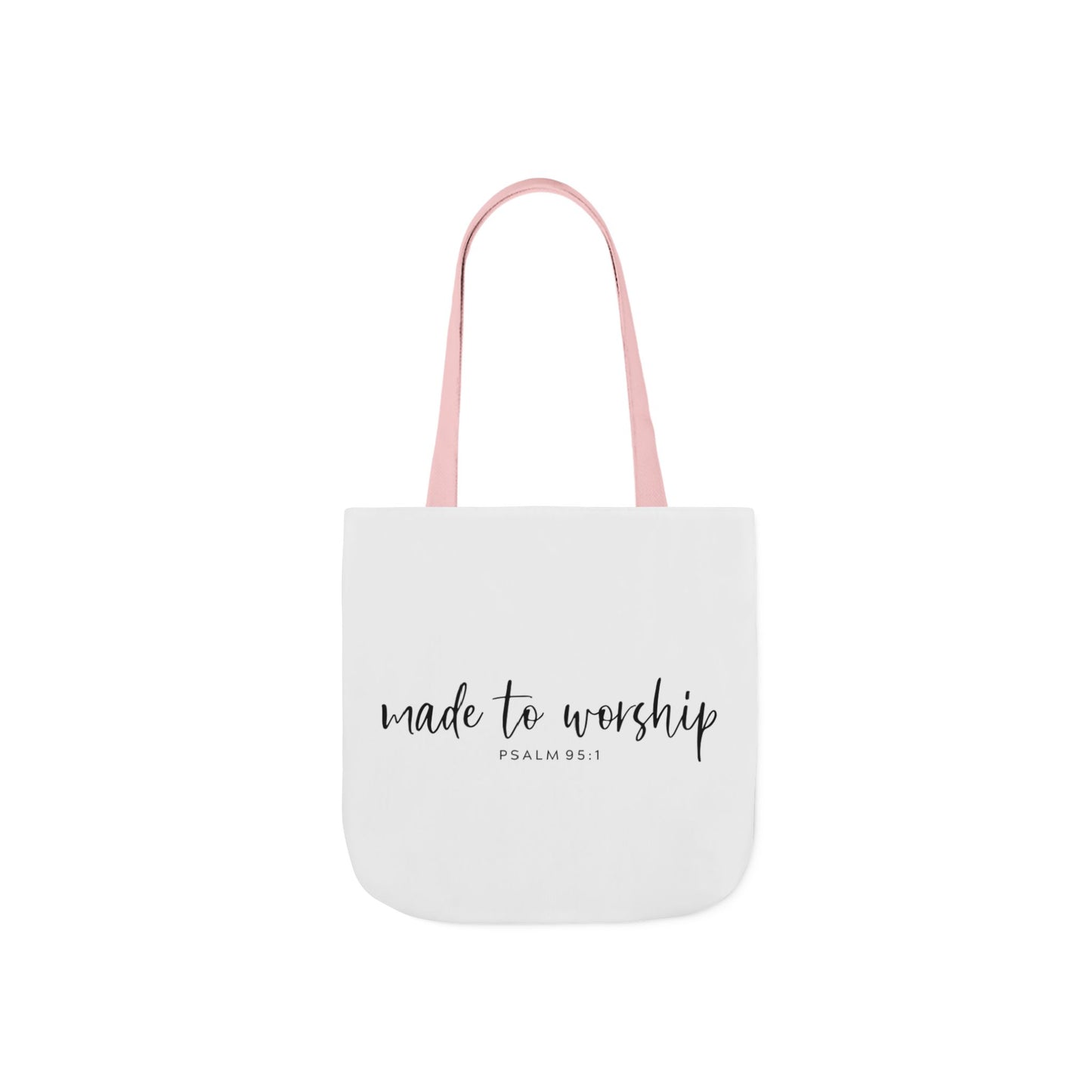 Inspirational Canvas Tote Bag - Faithful Design, Jesus Quote