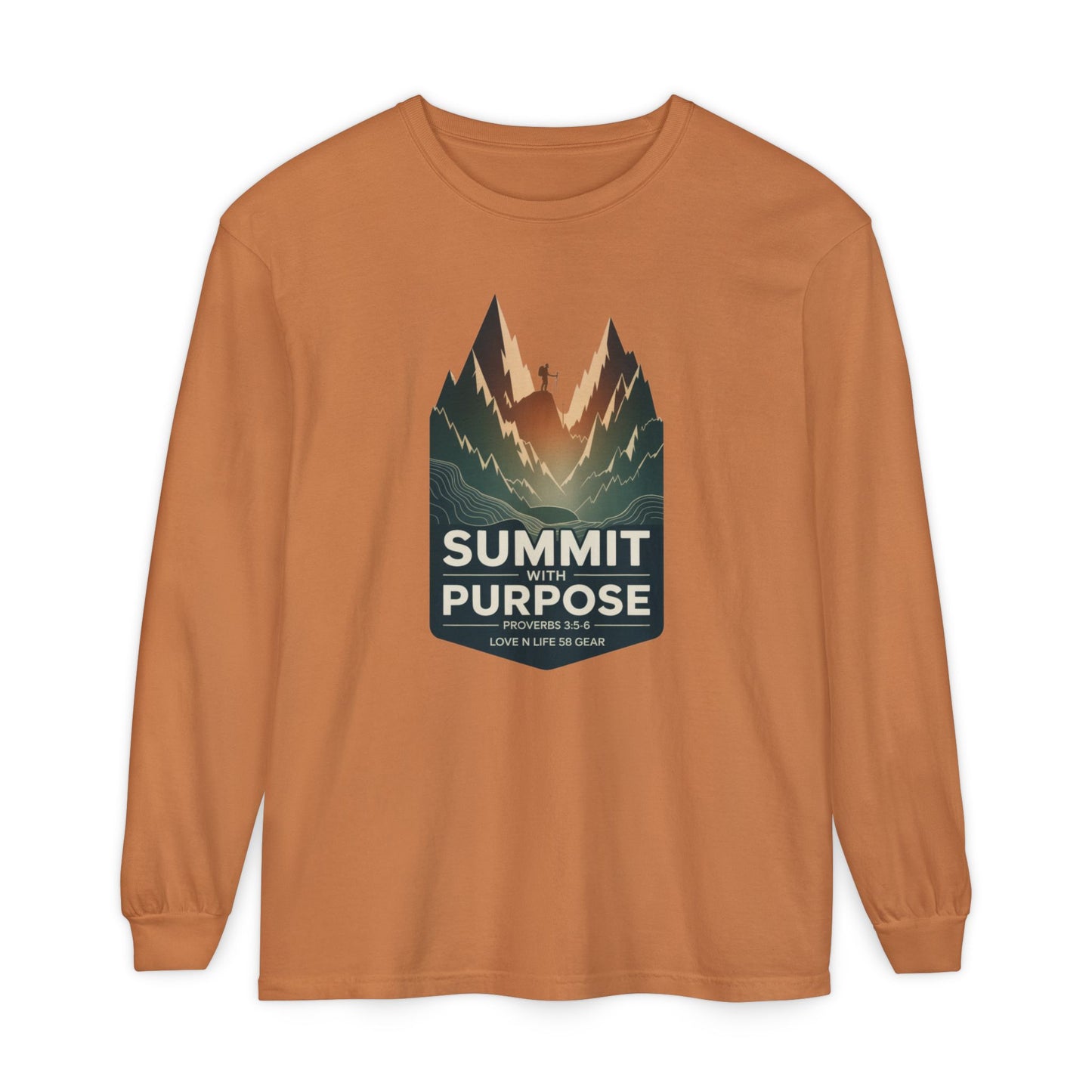 Summit with Purpose Mountain Long Sleeve Unisex Tee