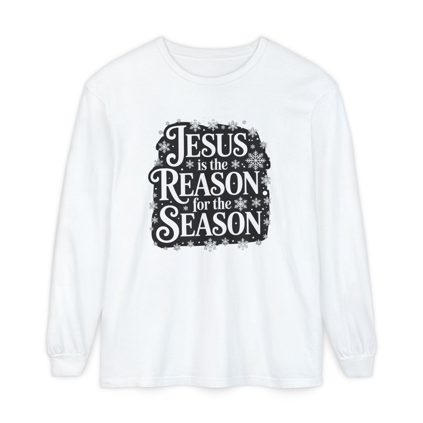 “Jesus is the Reason” Tee - Comfort Colors Long Sleeve