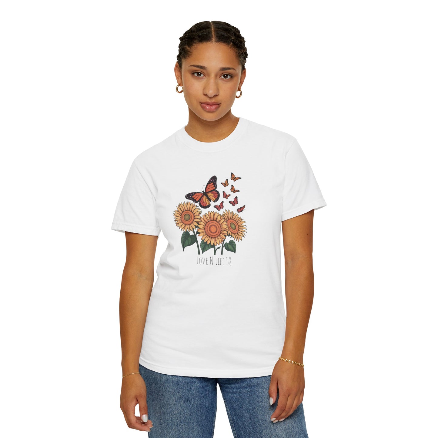 Sunflowers and Butterflies - Comfort Colors