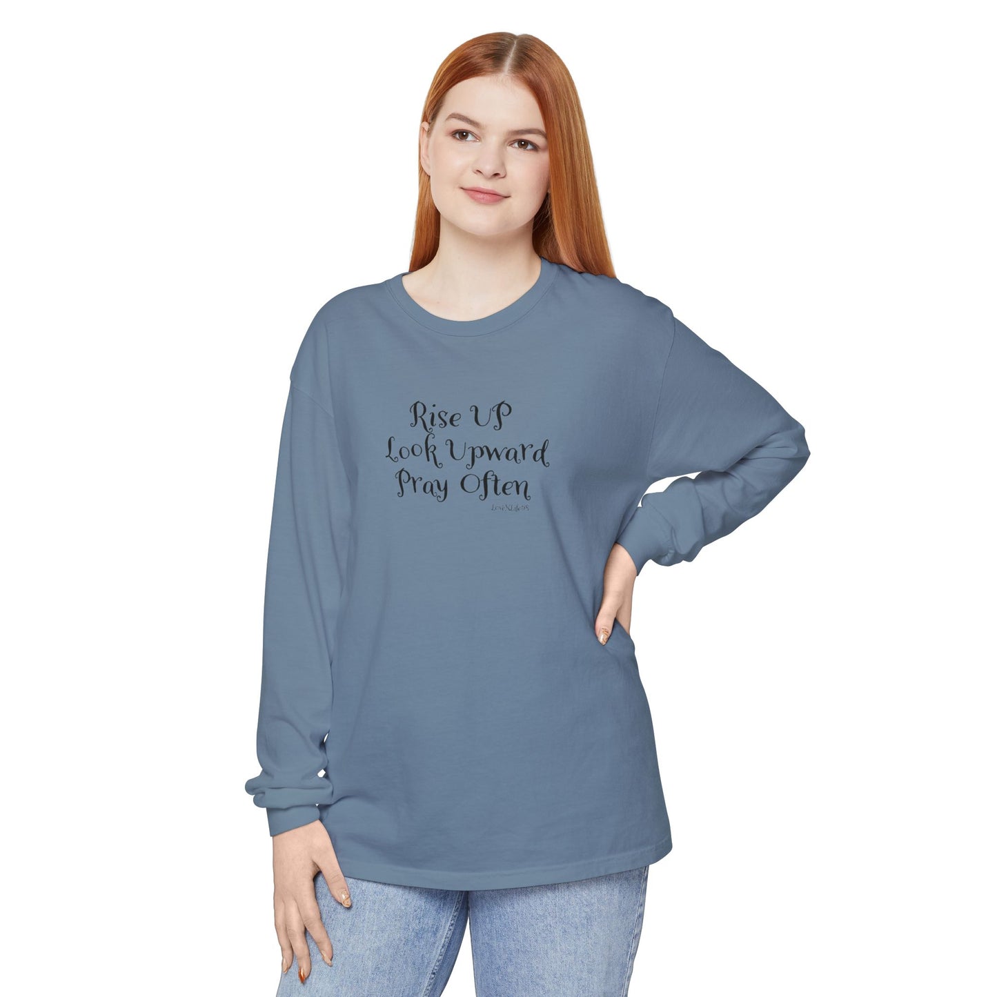 Rise UP Look Upward Tee - Comfort Colors Long Sleeve
